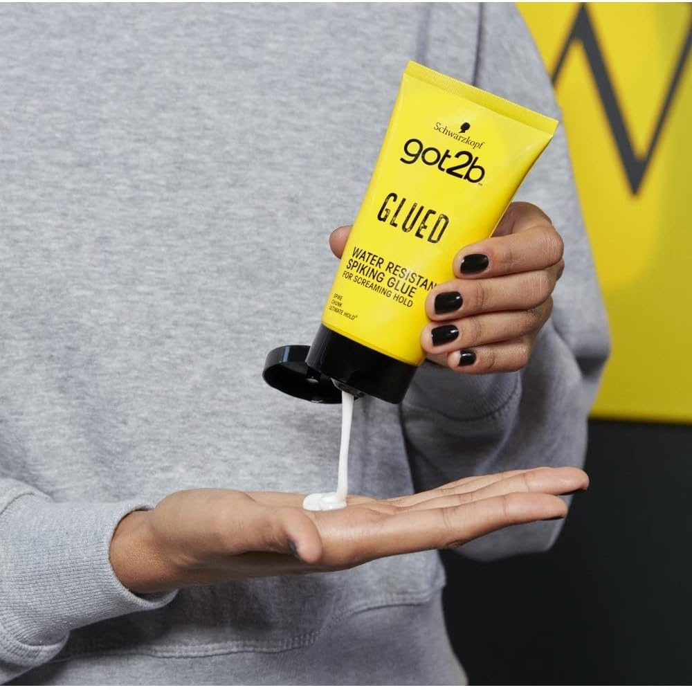 Schwarzkopf Got2B Glued Spiking Glue Hair Gel, Water Resistant, Strong Hold for up to 72 Hours, 150 Ml,Package May Vary image number 1