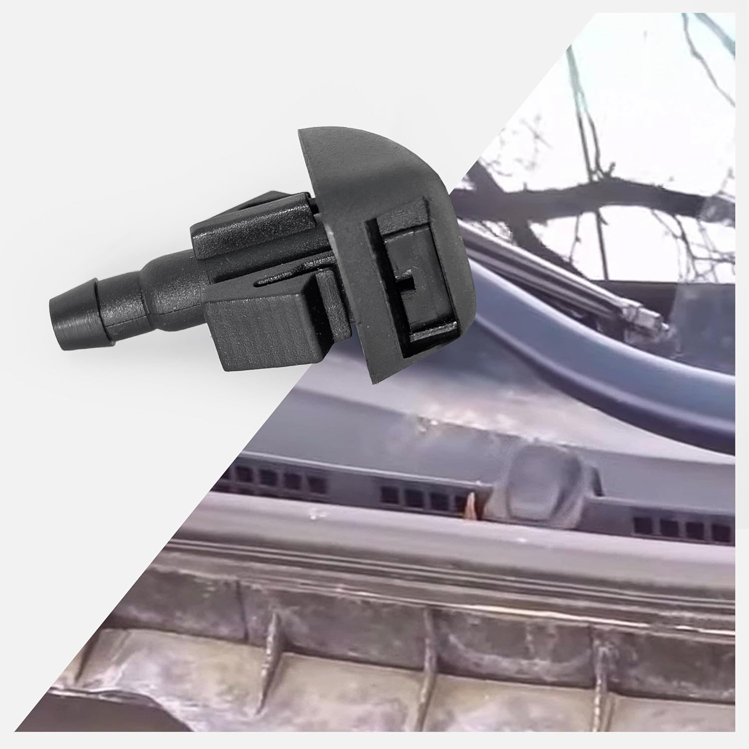 Click&Fit Windscreen Washer Nozzles Compatible with Mazda CX-5, CX-9, Mazda 3, 6 from 2013 to 2018 &ndash; Windshield Wiper Sprayers Jet Kit Replaces KD45-67-510, 2Pcs image number 1