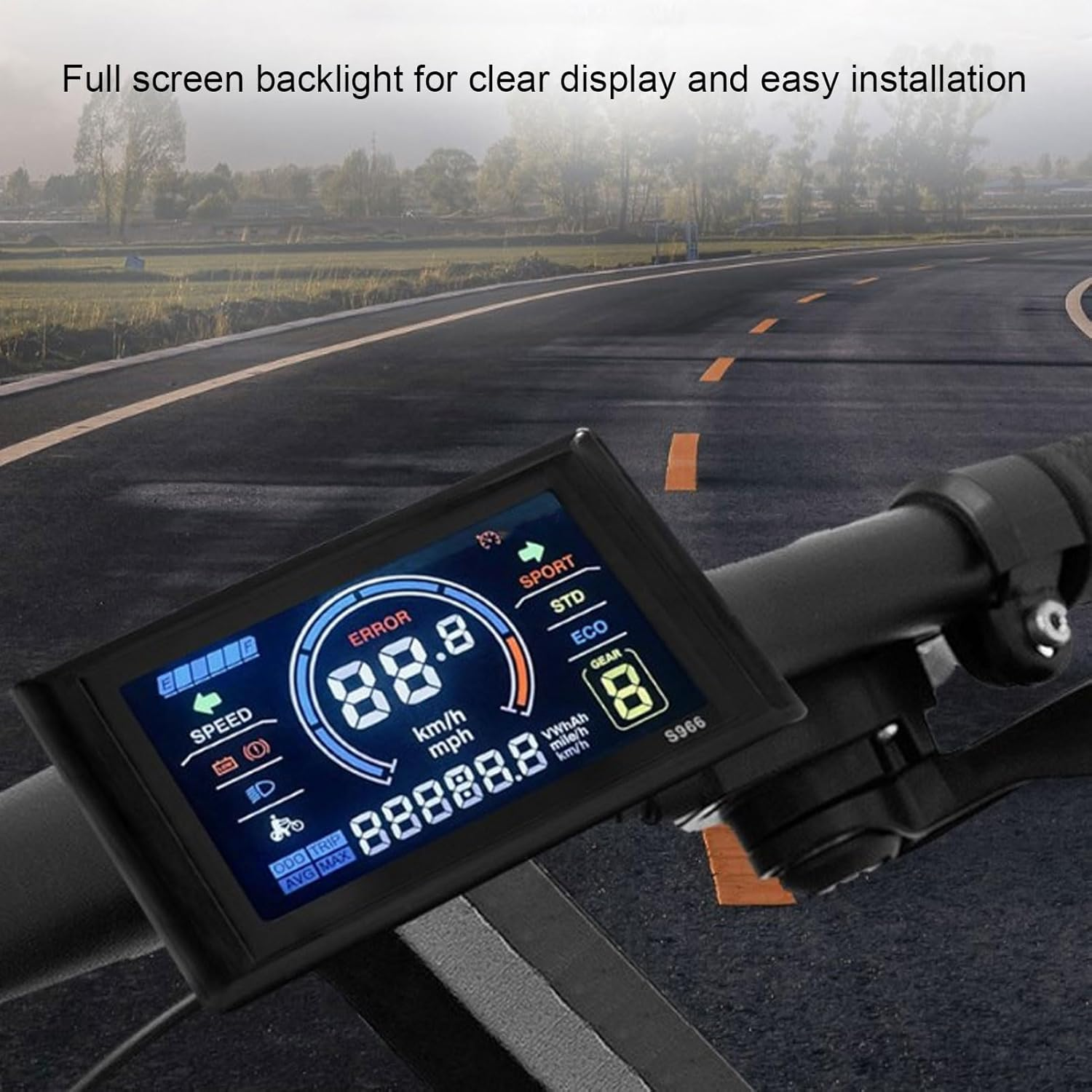 Brushless Motor Controller Kit, 80A 60V 72V 2000W 3000W 5000W Brushless Motor Speed Controller with Waterproof LCD Display Panel & 20X Throttle for Electric Bike, Electric Scooter image number 4