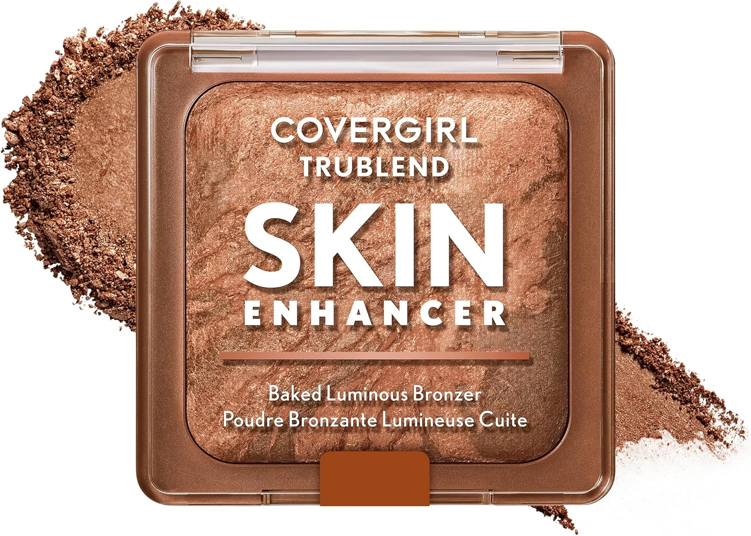 COVERGIRL Trublend Skin Enhancer Baked Luminous Blush, with Hyaluronic Acid & White Rose Extract, Blends Seamlessly - Rose Latte (Nude with Pink Swirls)