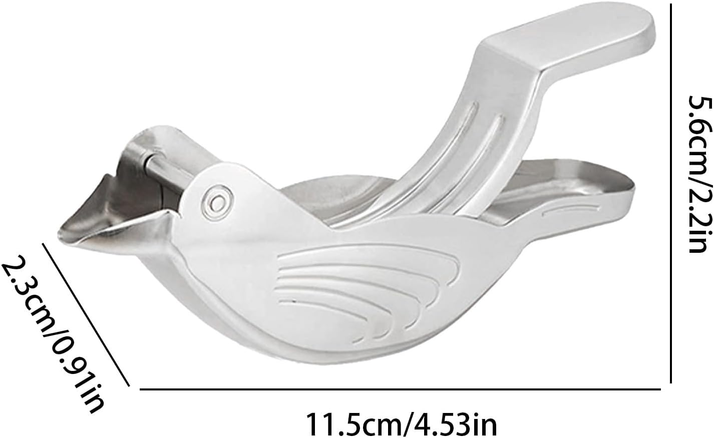 Bird Lemon Squeezer &ndash; Citrus Juicer, Handheld Press Tool | Stainless Steel Fruit Extractor for Limes and Small Oranges, Easy Squeeze Manual Juicer, Compact Kitchen Gadget for Fresh Juice Making