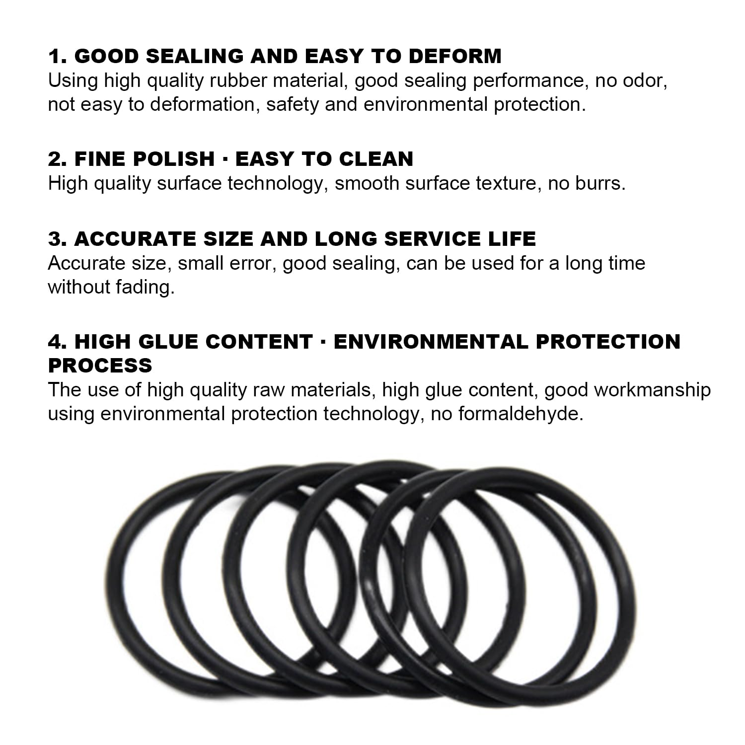 Lyfengdeam 10Pcs Nitrile Rubber O-Rings, 32Mm OD 25Mm ID 3.5Mm Width Rubber Washers Spacer O-Rings Gasket Kit image number 3