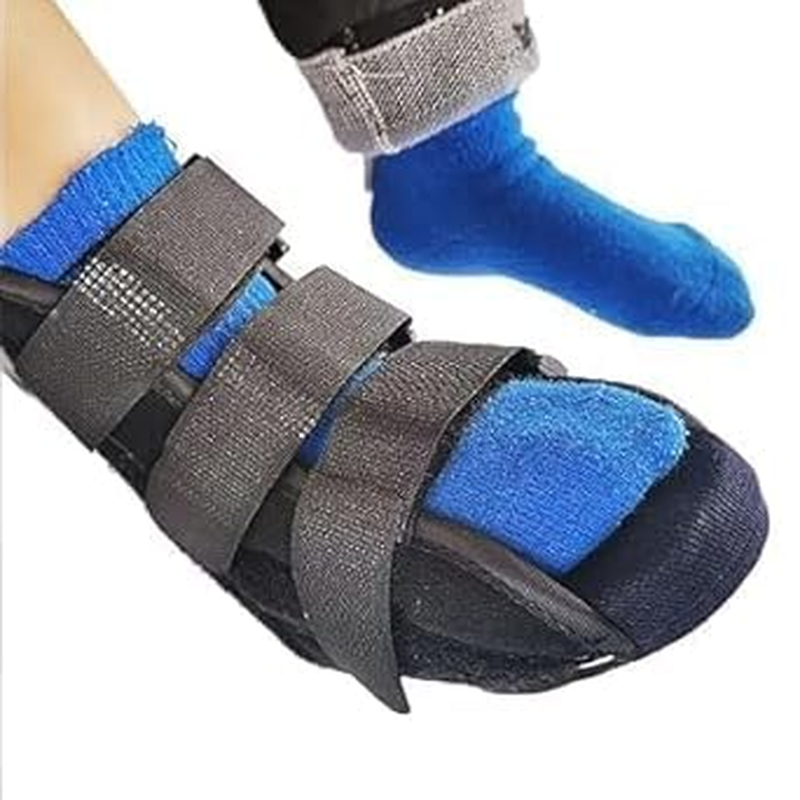 1Pack Post Op Shoe Kids Medical Walking Boot Adjustable Fracture Boot Plaster Cast Shoe Orthopedic Boot for Broken Foot Toe Sprained Ankle Injury Pain Relief Post Surgery Recovery (Black, 16CM) image number 1