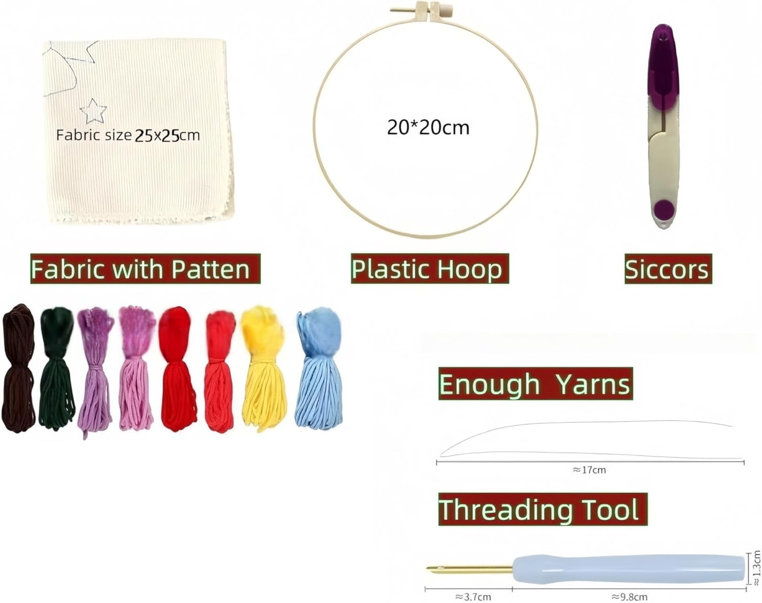 Baychon Punch Needle Kits Adults Beginner, Punch Embroidery Kit (Calf 2) image number 5