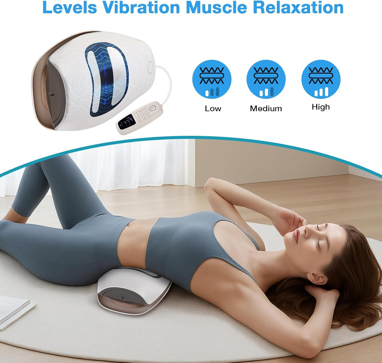 Electric Lumbar Traction Device & Inflated Back Stretcher - EMS+TENS Dual Pulse, 65Mm Lift, 3D Heat & Swing for Deep Waist Relief, Back & Sciatica Pain Relief, Waist Fatigue(150Kg Capacity) image number 2