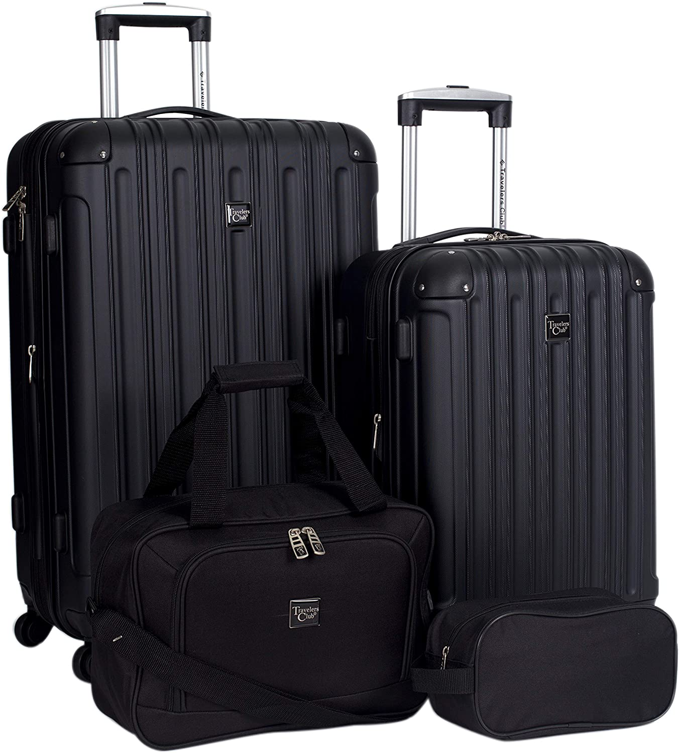 Travelers Club Midtown Hardside 4-Piece Luggage Travel Set, Midtown Hardside 4-Piece Luggage Travel Set