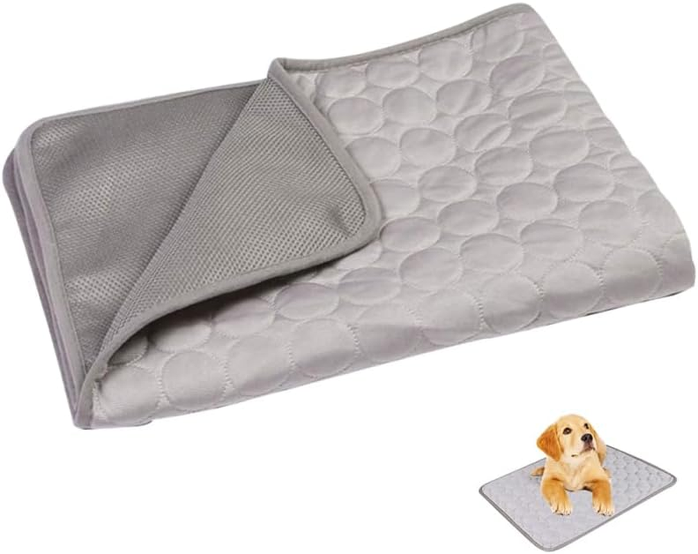 CORHAD Pet Cooling Mat XL Grey Cooling Mat for Dogs and Cats Self-Cooling Pad with Quick Heat Transfer Scratch-Resistant and Easy to Clean Suitable for Summer image number 5