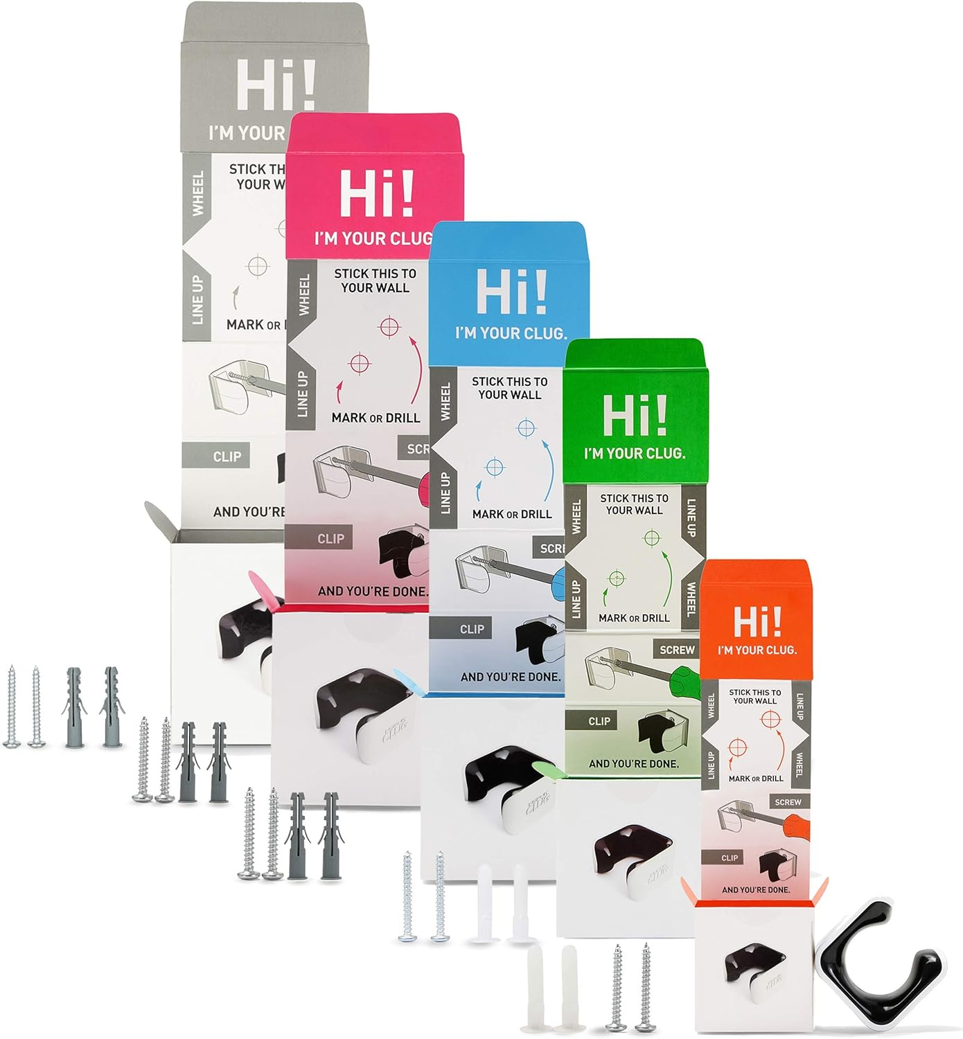 Hornit CLUG Bike Clip Indoor & Outdoor Bicycle Storage Rack & Mount System, 5 Sizes, Easy to Install image number 4