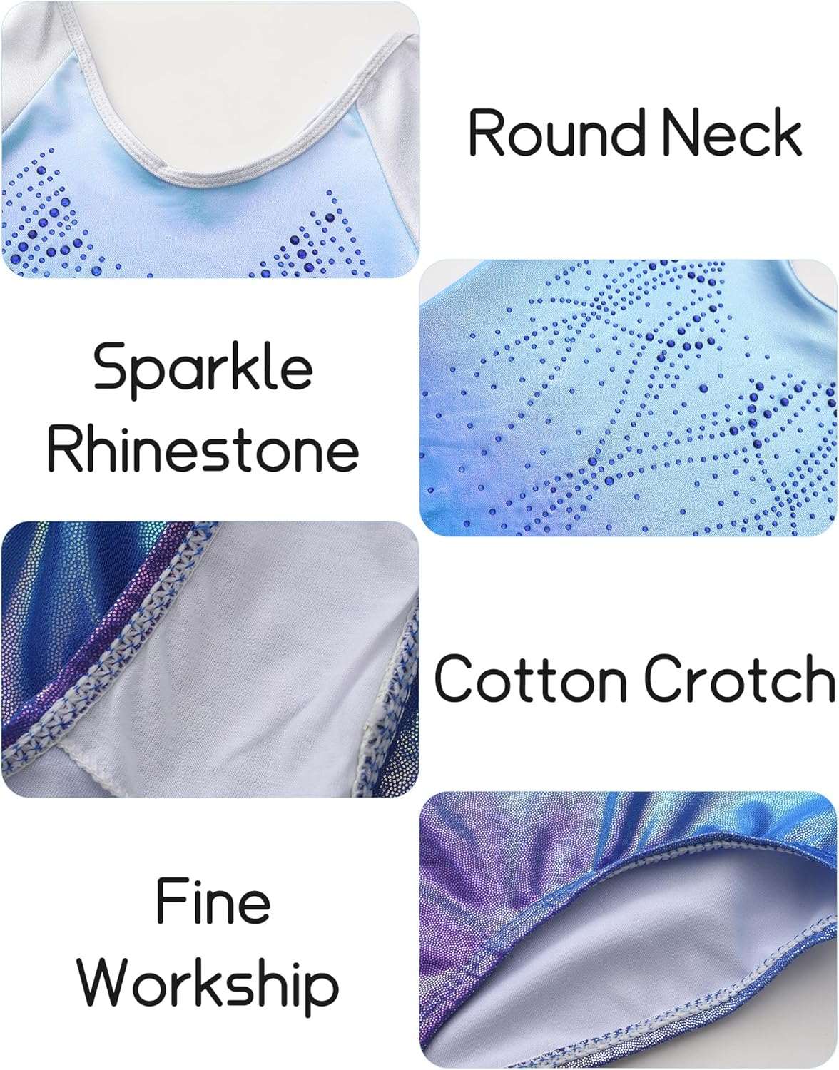 FEOYA Girls' Multicolour Gymnastics Leotard Skirt Set Long Sleeve Ballet Outfit image number 3