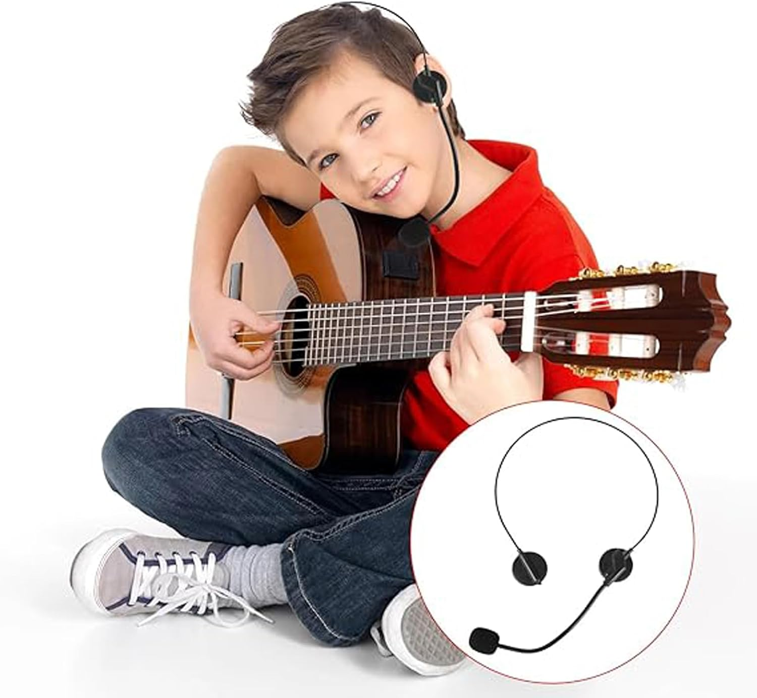 Lexziuo 2PCS Star Headset Microphone - Costume Cosplay Prop for Singer, Rock Star Dress Up, Role Playing & Fancy Dress Parties, Performances & Events image number 5