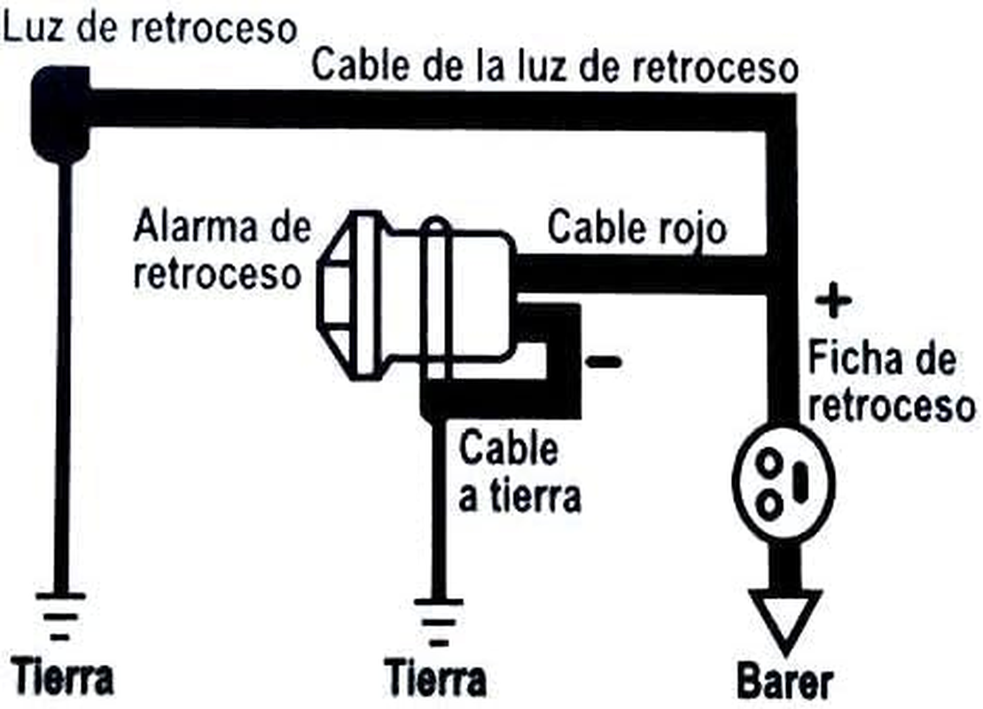 Car Back-Up Alarm, 12V-24V 105Db Universal Car Backup Reverse Beeper Warning Alarm Back up Horn Reverse Beeper Buzzer for Motorcycle Car Vehicle image number 4