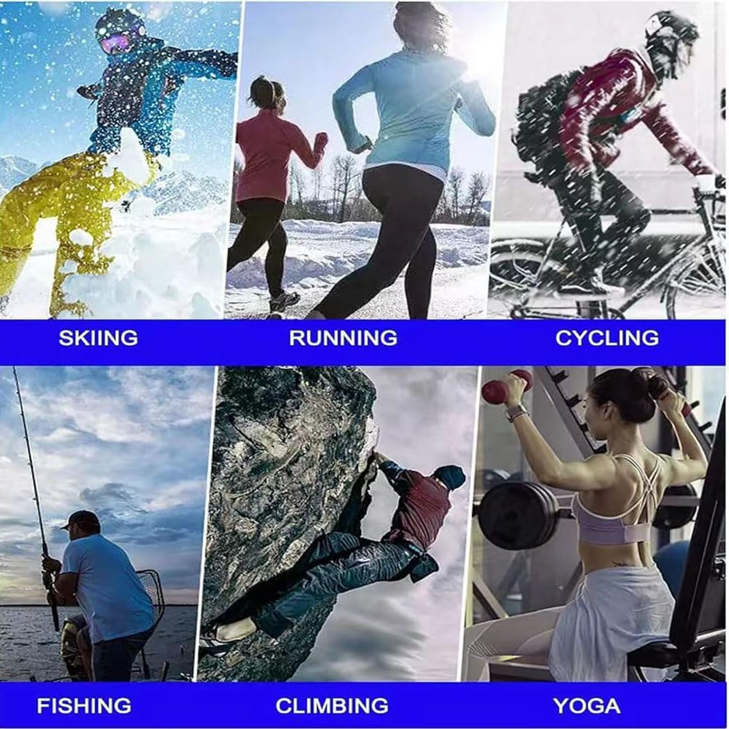 Aufondof Winter Fleece Neck Warmer, 2 Pack Neck Gaiter for Women Men Thermal Fleece Neck Warmer Windproof Face Cover Ski Mask for Cold Weather image number 4