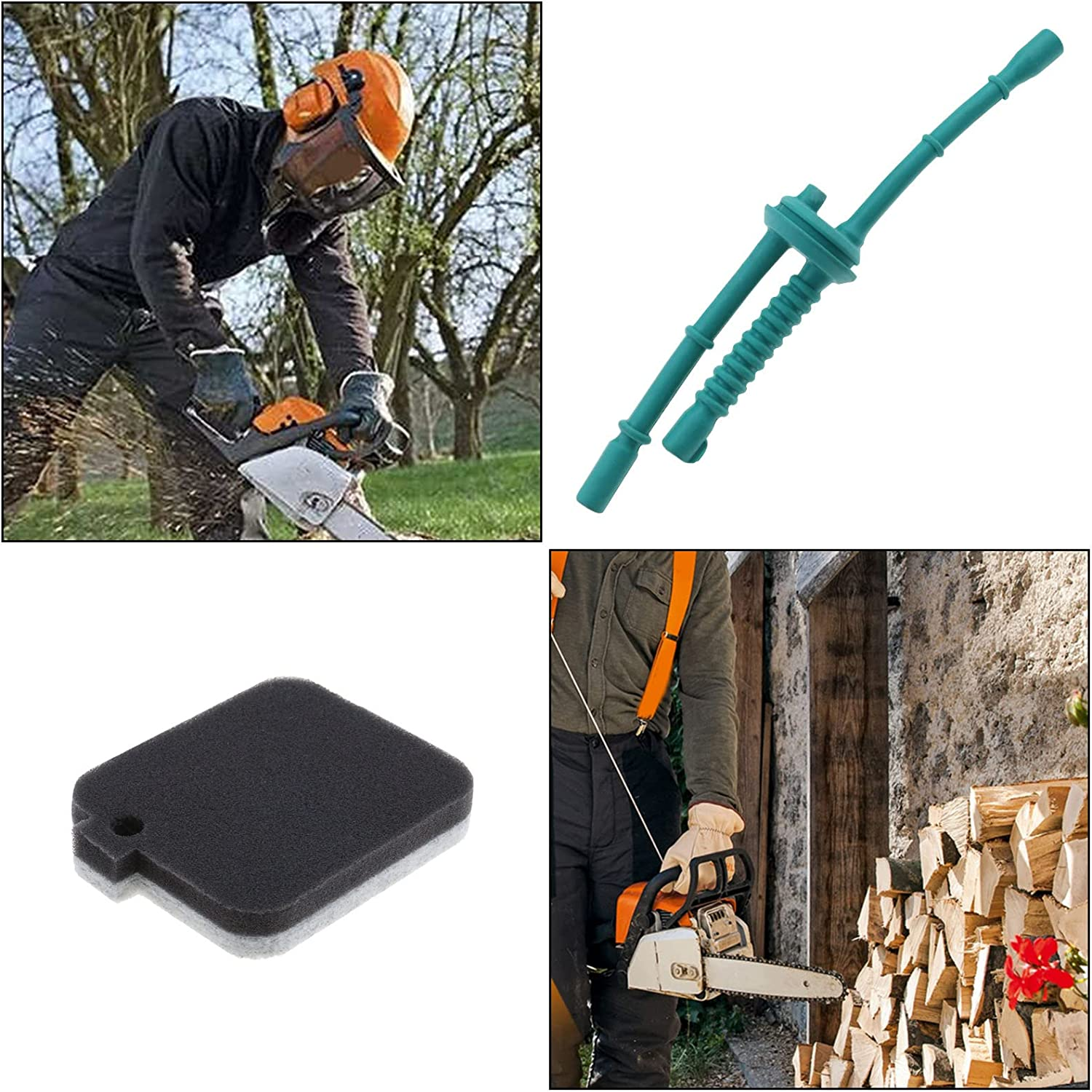 Set with 10Pcs Carburetor Replacement Kit C1Q-S68G C1Q-S64 C1Q-S68D Compatible with Stihl BG45 BG46 BG55 BG65 BG85 Carburetor with Air Filter Tune up Kit