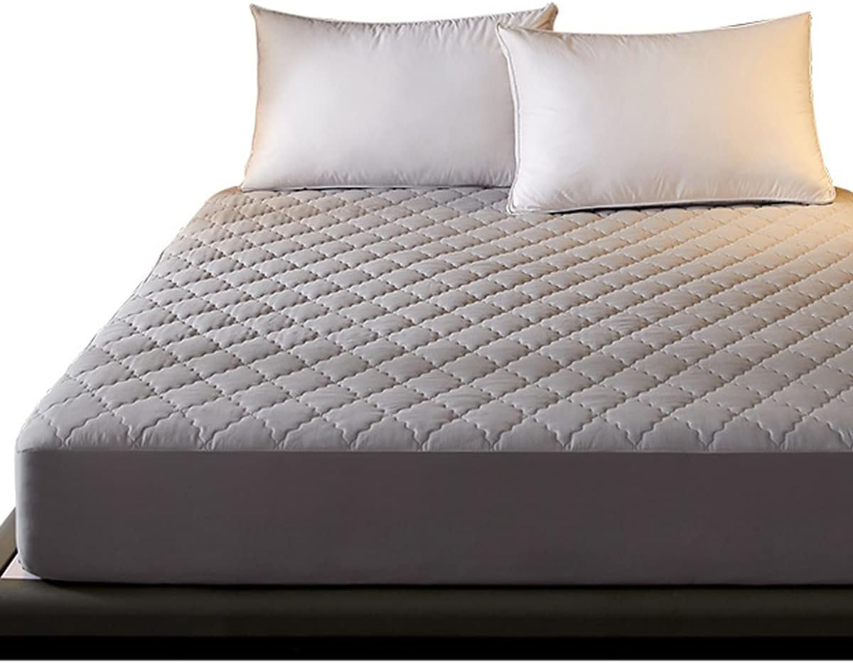 Queen Mattress Protector,Comfprote Premium Cotton 100Percent Waterproof Mattress Cover Protectors - Gray (Queen -153X203 Cm), BP-G-Q01-1 image number 3