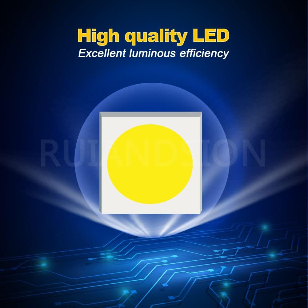 Ruiandsion BA15D 1130 1142 1176 LED Marker Light Bulbs 12V Non-Polarity 6000K White 5050 8SMD Chip LED Bulb for Reverse Light Turn Signal Tail Light Pack of 2 image number 6