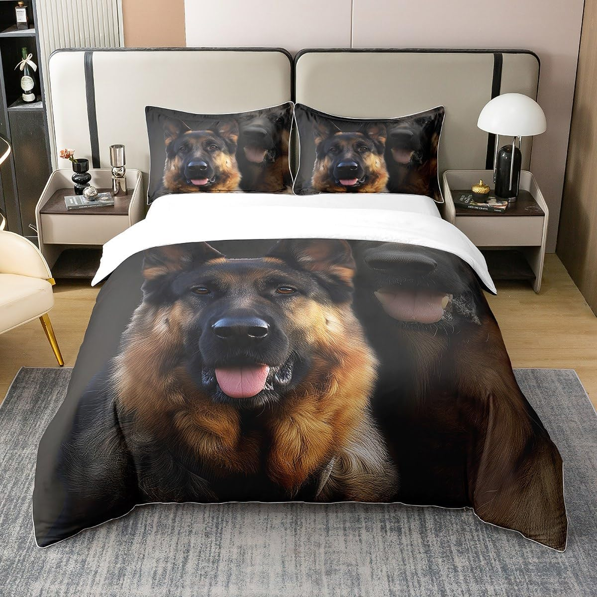 Neon Hexagon 100% Cotton Duvet Cover for Children, Geometry Print Comforter Cover 135 X 200, Black Beehive Bedding Set, Geometric Square Bed Linen Cover with 1 Pillowcase Lightweight