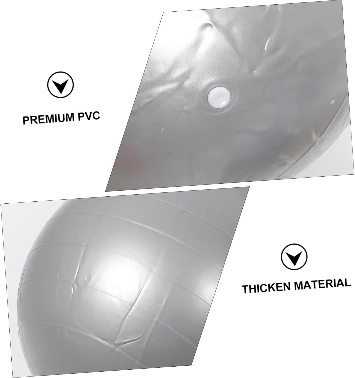 Ifundom Inflatable Peanut Yoga Ball Thickened Anti-Burst PVC Exercise Ball for Fitness Therapy Balance Stability Trainer Home Gym Workout with Inflator Pump image number 2