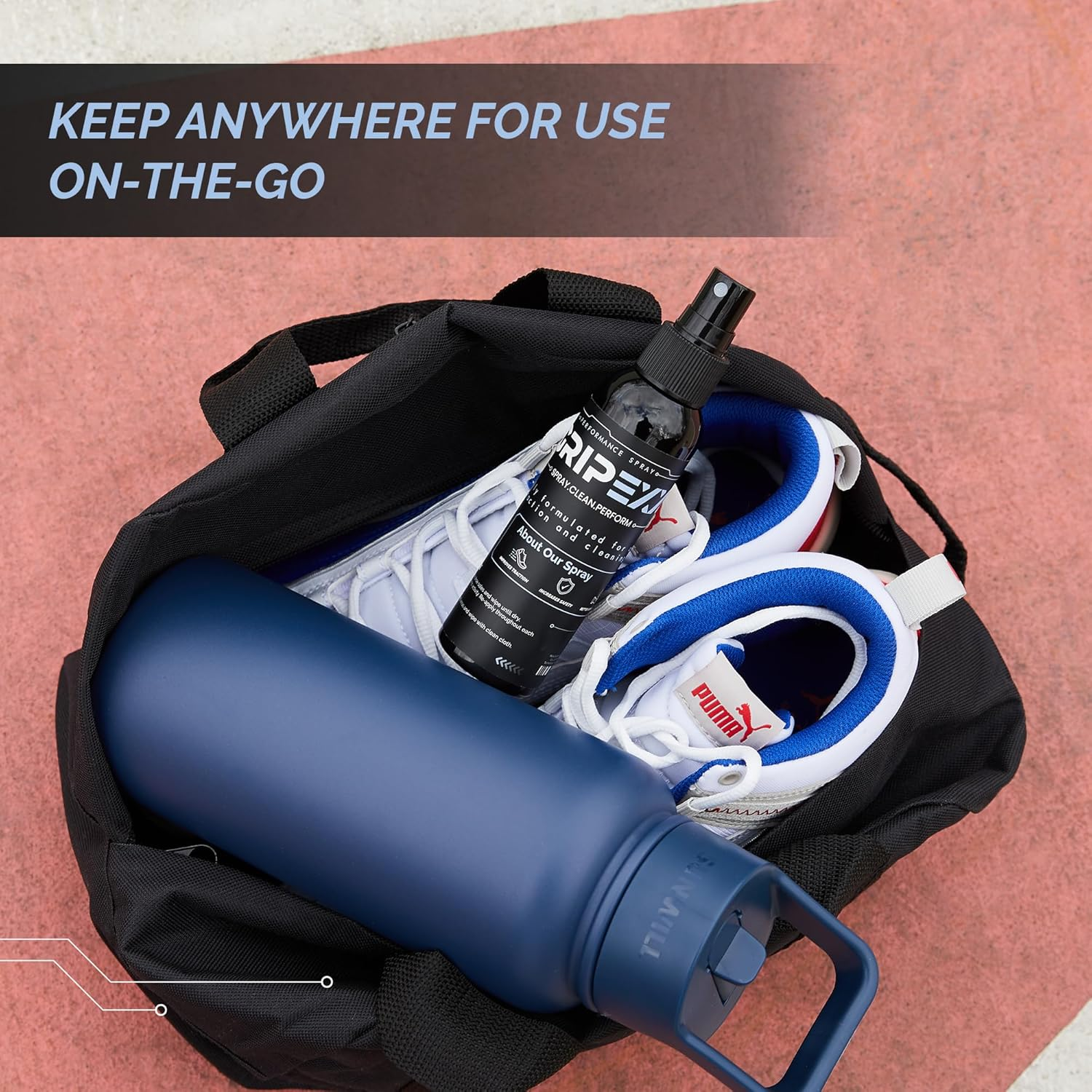 GRIPEXX 2 in 1 Sports Shoe Grip Spray, Provides Traction and Rejuvenates Soles. Multipurpose Grip Spray for Cleaning and Improving Basketball Shoe Grip. anti Slip & Performance Enhancer image number 6