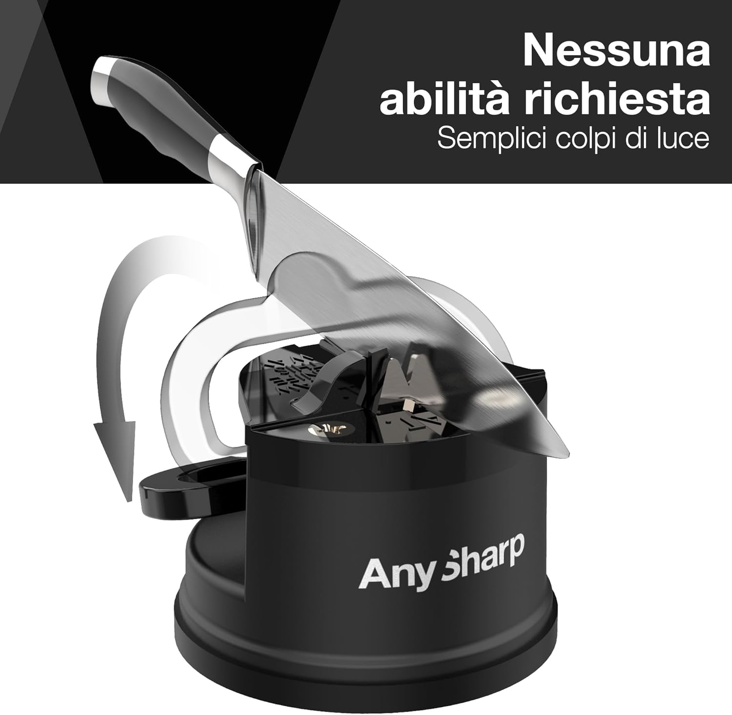 Anysharp Classic Knife Sharpener, Black image number 6