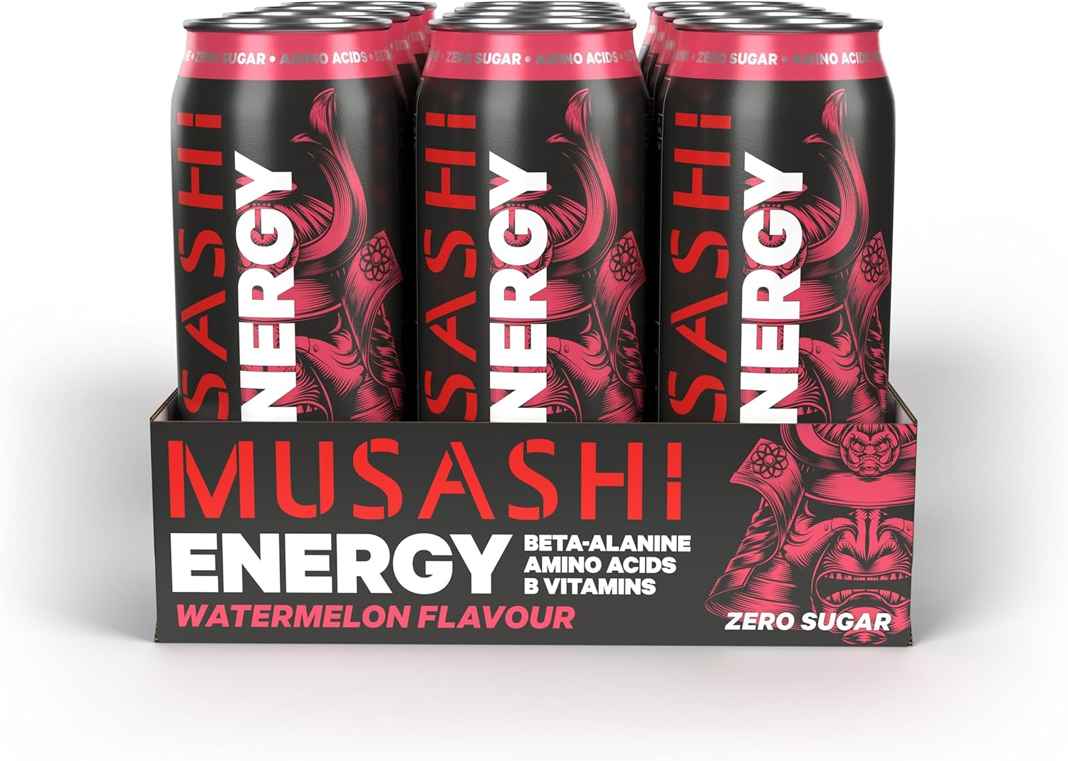 Musashi Watermelon Flavour Energy Drink 12 X 500Ml &ndash; Electrolyte-Infused Energy Drink for Active Lifestyles image number 1
