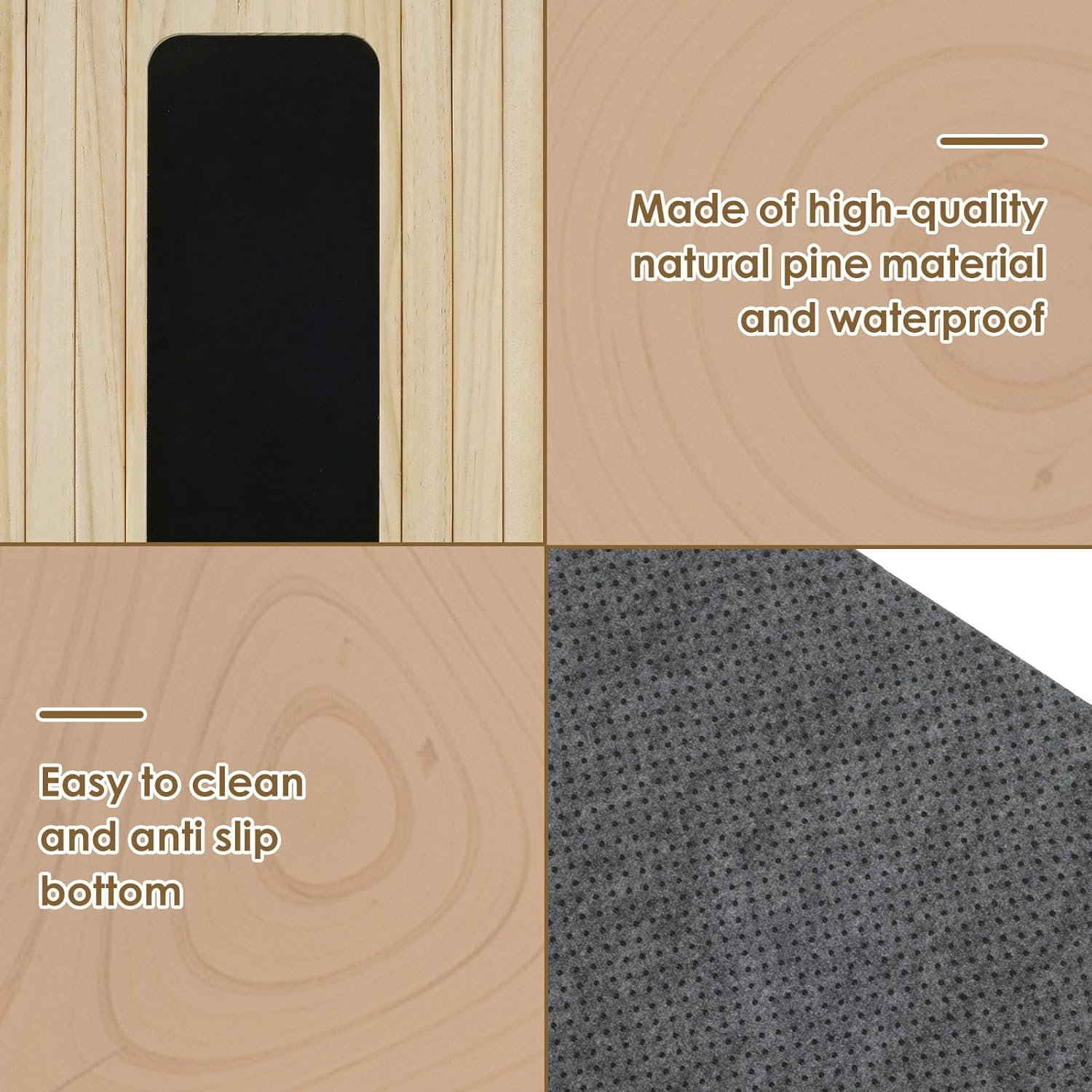 Sofa Arm Table Tray, Wood Sofa Arm Tray, Sofa Side Tray Table, Waterproof Wood Couch Arm Tray, No Assembly Couch Arm Table, Multifunctional Chair Armrest Table for Eating, Drinks, Snacks image number 1