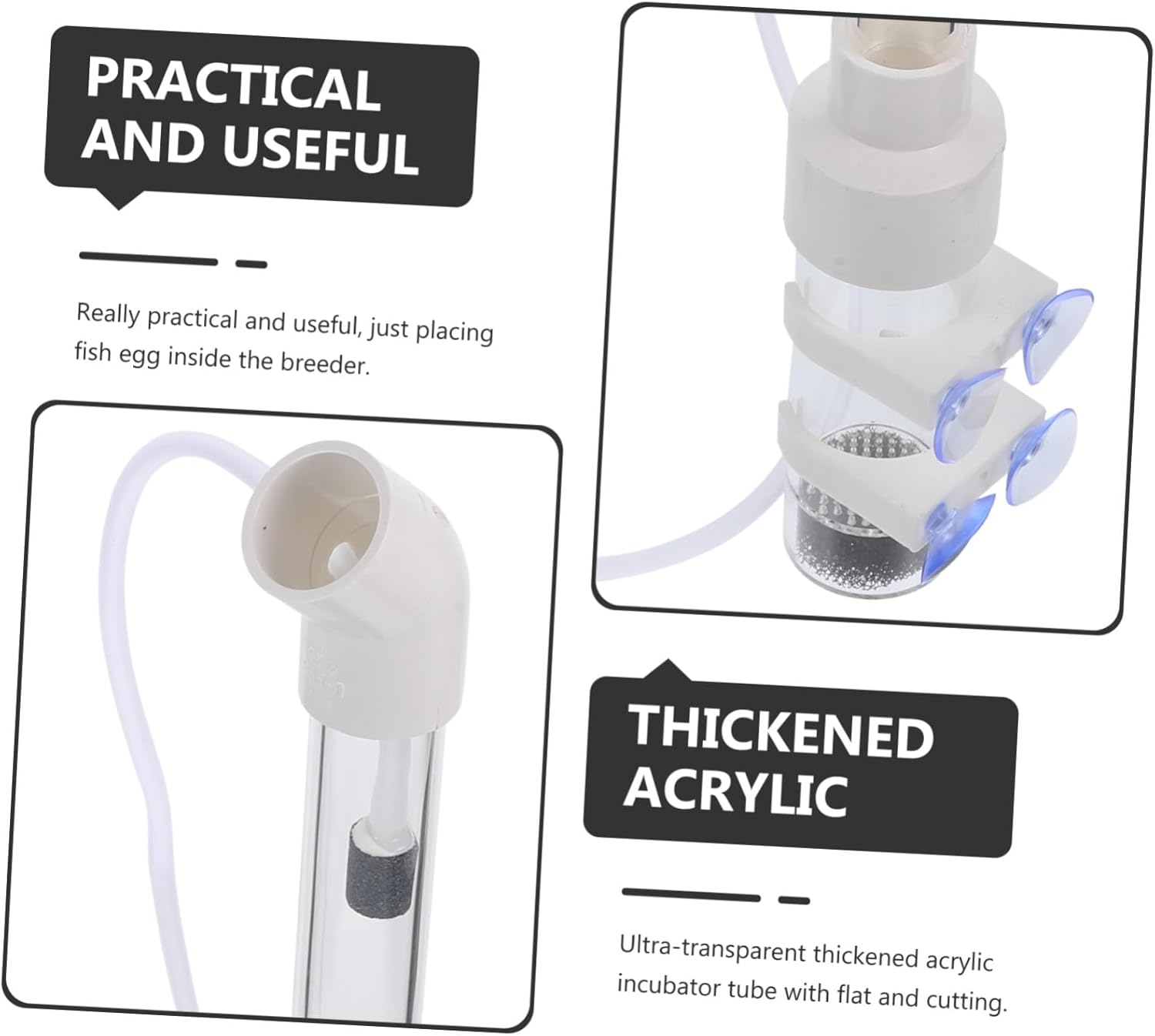 GARVALON Cichlid Hatchery Incubator Tube 40Mm Aquarium Fish Egg Breeding Tank Tropical Mouth-Brooding Fish Fry Hatchery Supply for Aquatic Pets Random Style image number 3