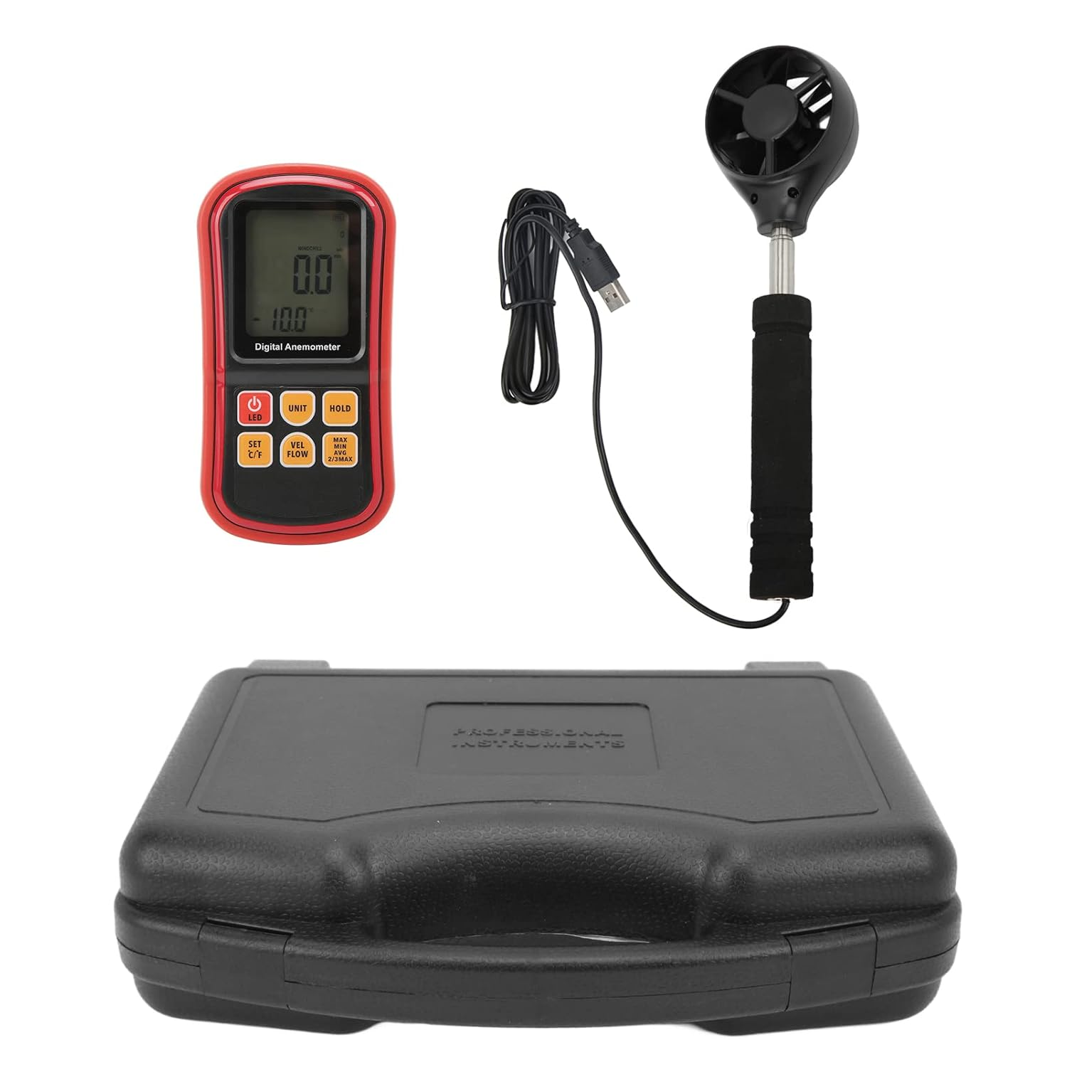 8909 High Accuracy Wind Speed Tester Handhled Digital Anemometer for Sailing Fishing Hiking