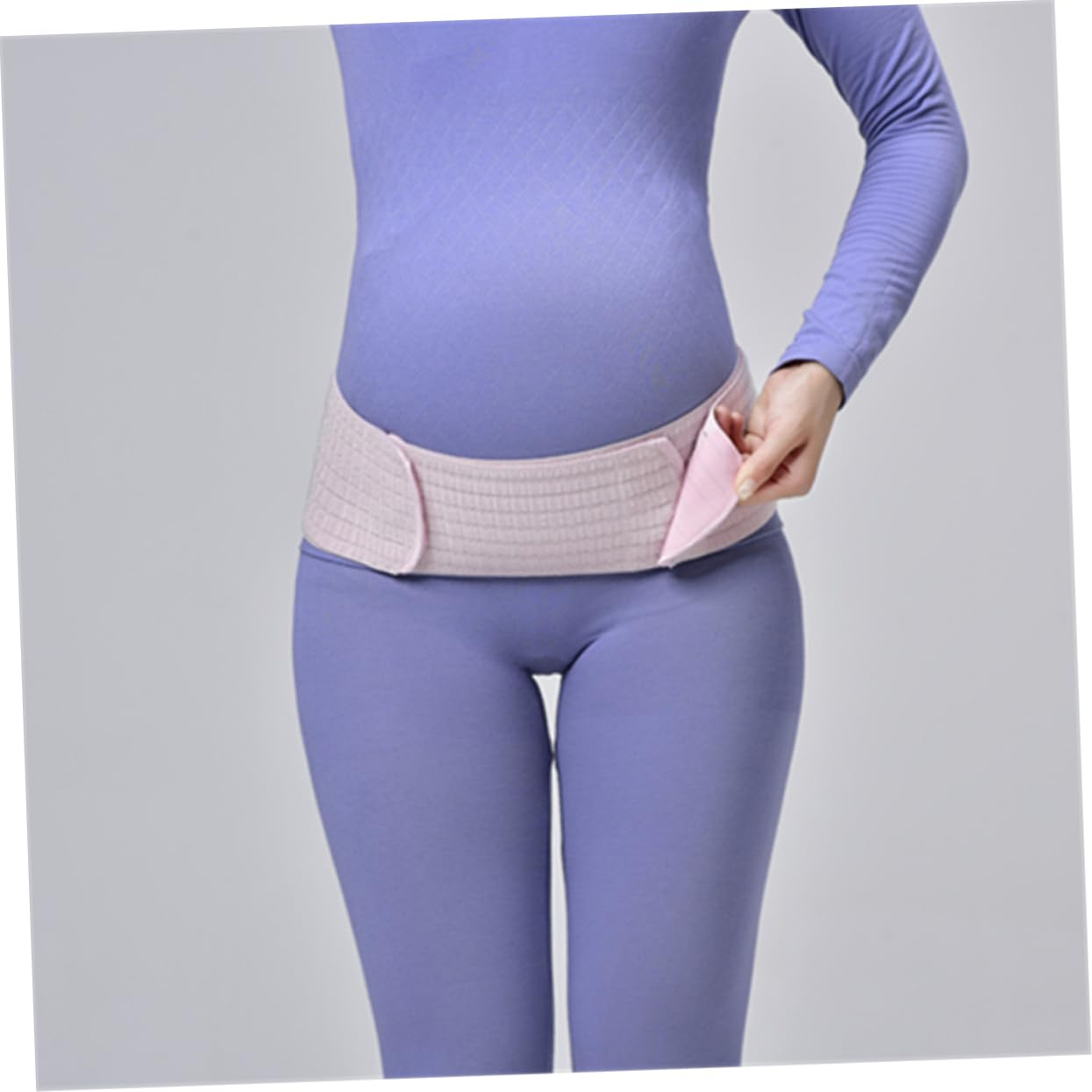 Pregnant Women Breathable Abdominal Belt Dual Purpose Postpartum Pelvic Support Band for Abdomen Back Brace image number 4