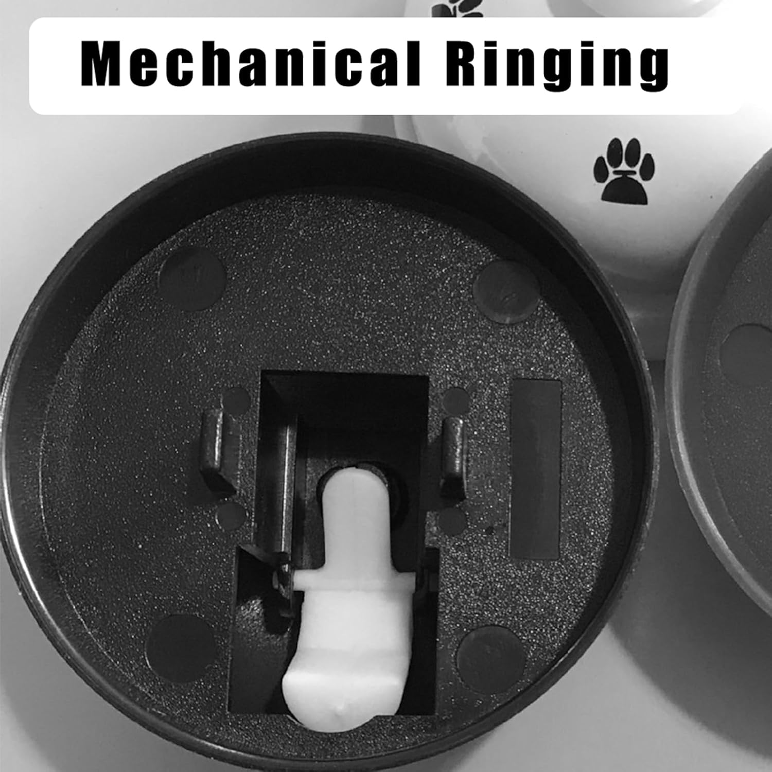 Senken Training Bells for Pets, Cat Bell, Dog Table Bell, Dog Bells for Potty Cat Training, Potty Training, Communication Device with Large Button (White)