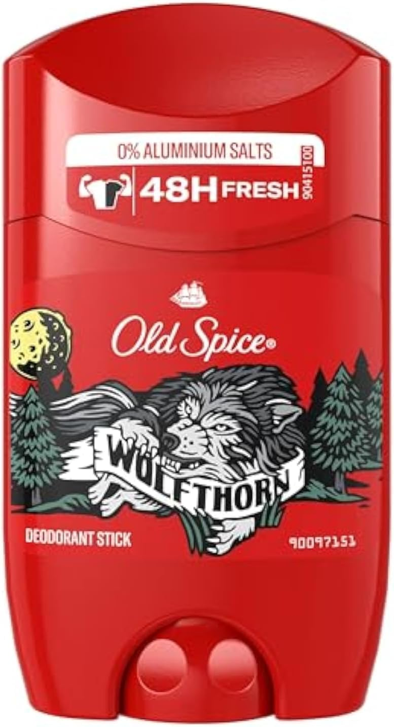 Old Spice Wolfthorn Deodorant Stick, Deodorant Stick without Aluminium for Men, Men'S Deodorant with Long-Lasting Fragrance, 50 Ml