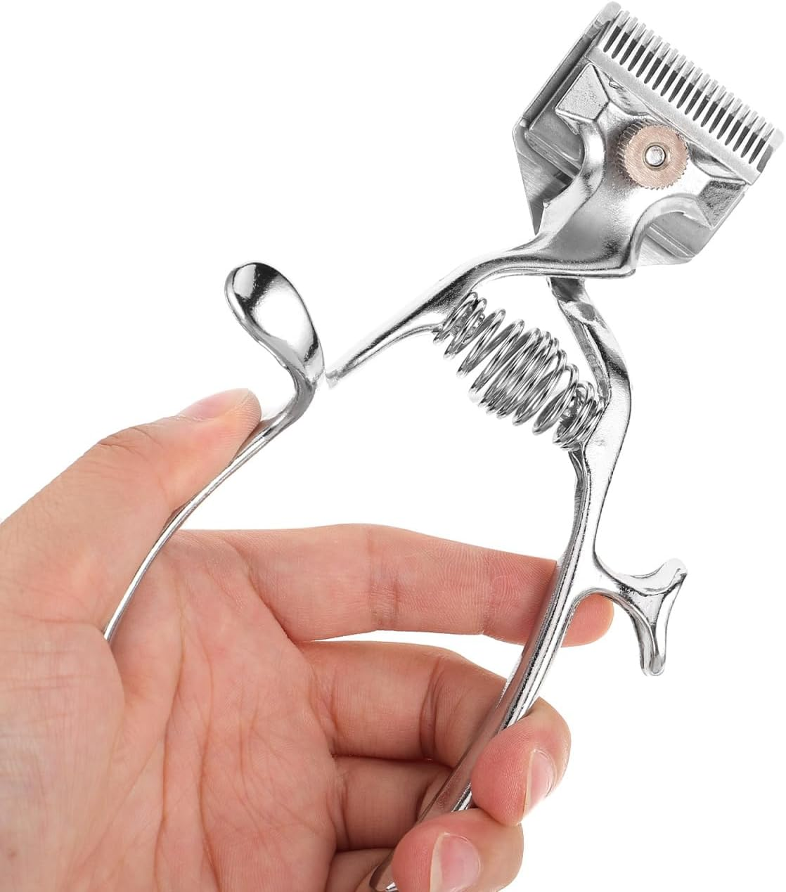 Healvian Old Fashioned Manual Haircut Hair Trimmer Hairdresser Non-Electric Scissors Stainless Steel image number 1