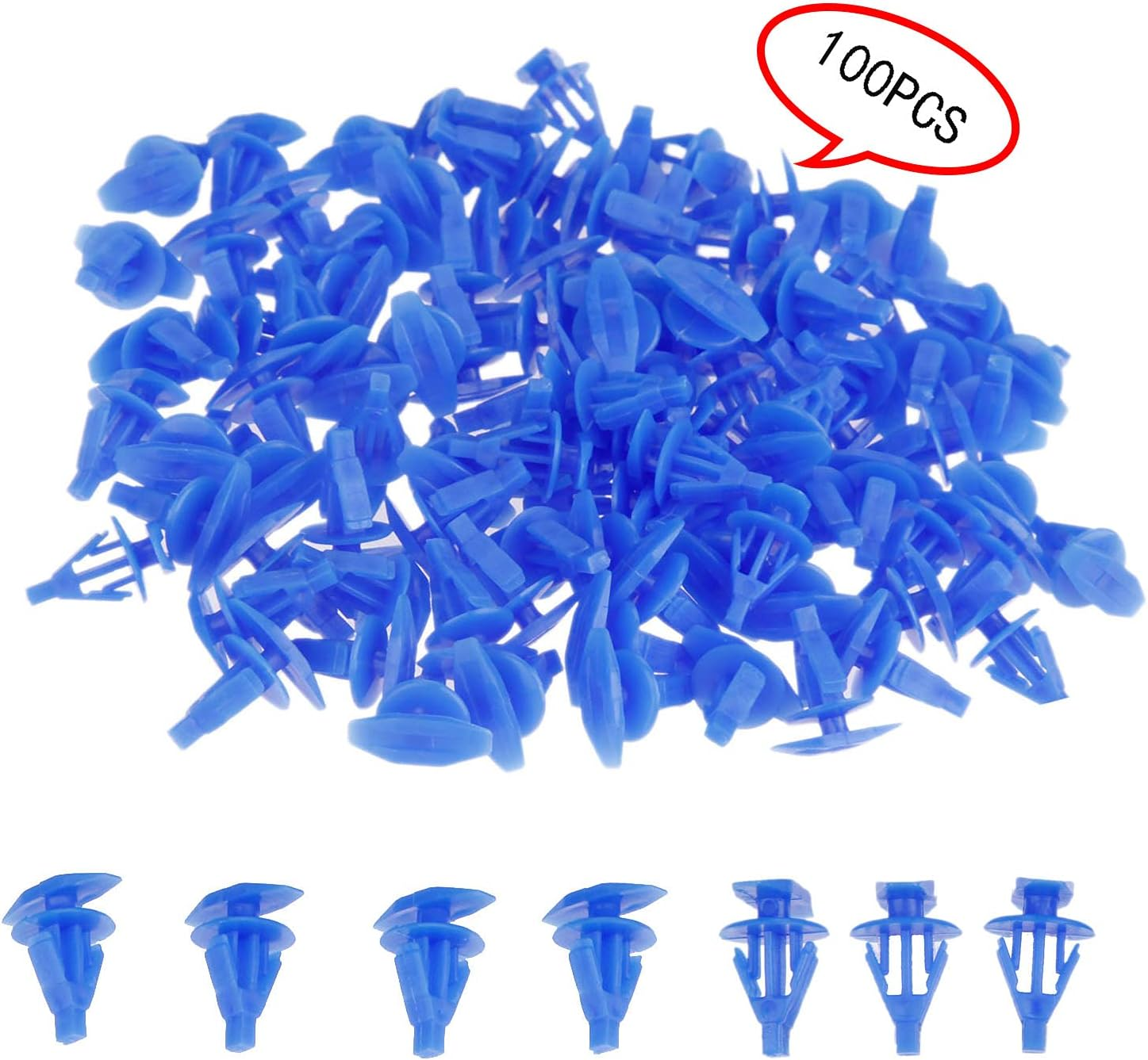 Mtsooning 100Pcs Auto Fasteners Weatherstrip Retainer Clips Replacement for All the Cars Universal image number 5
