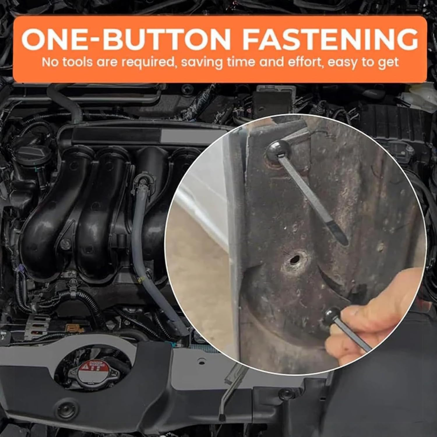 100Pcs Nylon Universal Cable Tie Buckle, 2025 New Multifunctional Cable Tie Buckle, Heavy Duty Self-Locking Nylon Zip Ties Holder, Multipurpose Plastic Cable Ties Tool for Car Daily Repair QFFAFAR