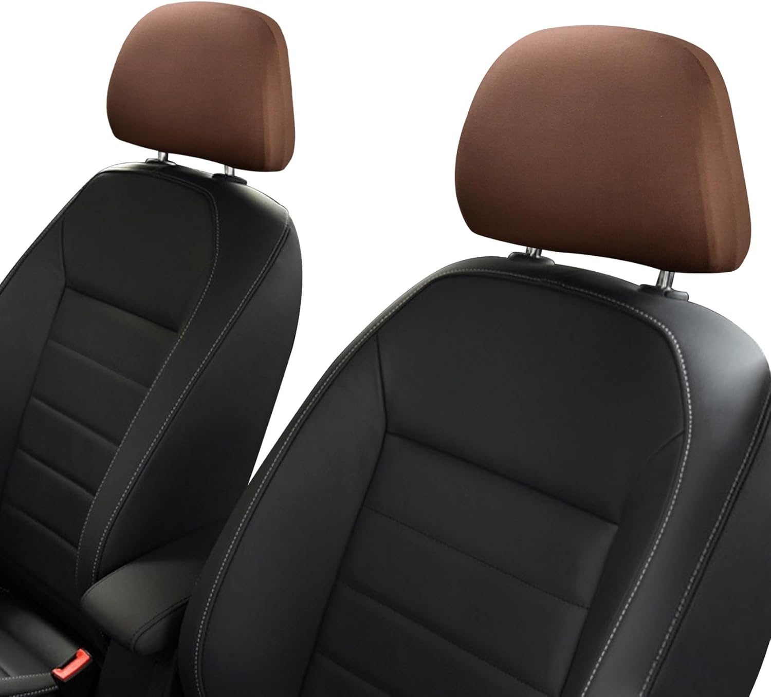 2PCS Car Seat Headrest Cover, Headrest Covers, Automotive Seat Cover Accessories, Soft Car Head Rest Cover Protector Car Interior Accessories for Most Cars