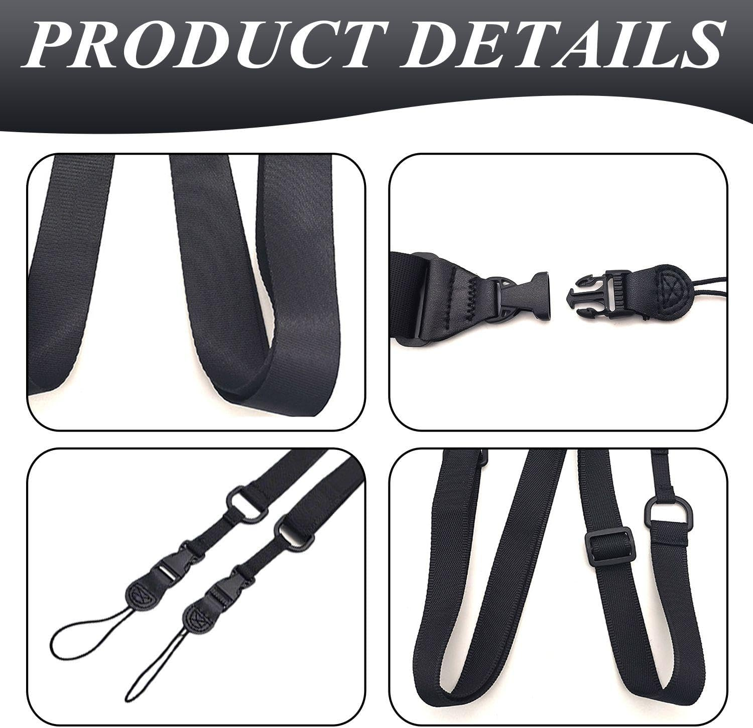 CHROMACRAFT Pack of 2 Tablet Straps, Adjustable Shoulder Straps, Portable Straps, Nylon Straps, Suitable for Tablets, Bags, Cameras image number 2