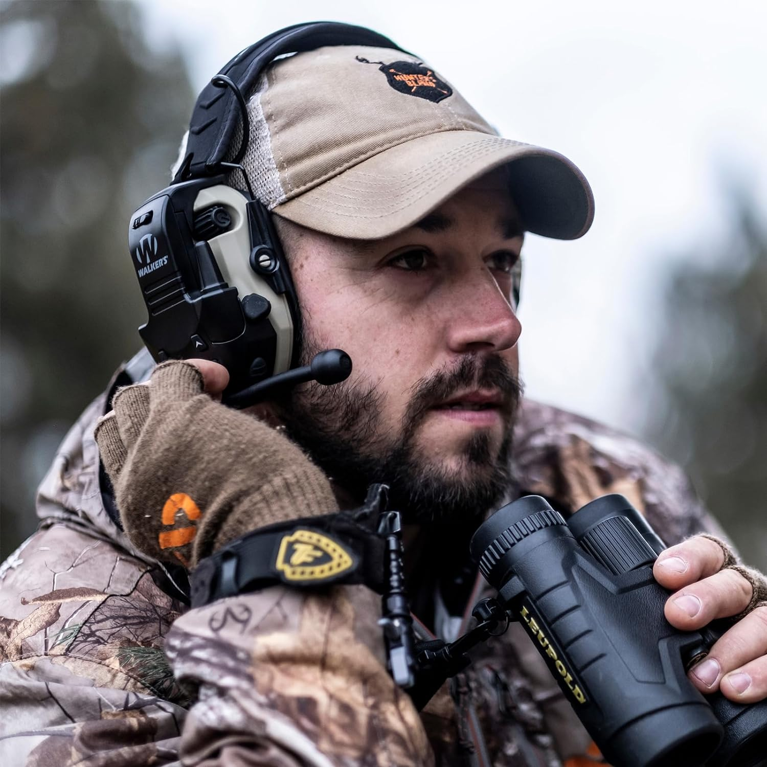 WALKER'S Razor Walkie Talkie Attachment - 22 Channels 3 Miles Range Distance Voice-Activated Handsfree Communication Device for Razor Shooting Muffs, 3 AAA Batteries Included image number 2