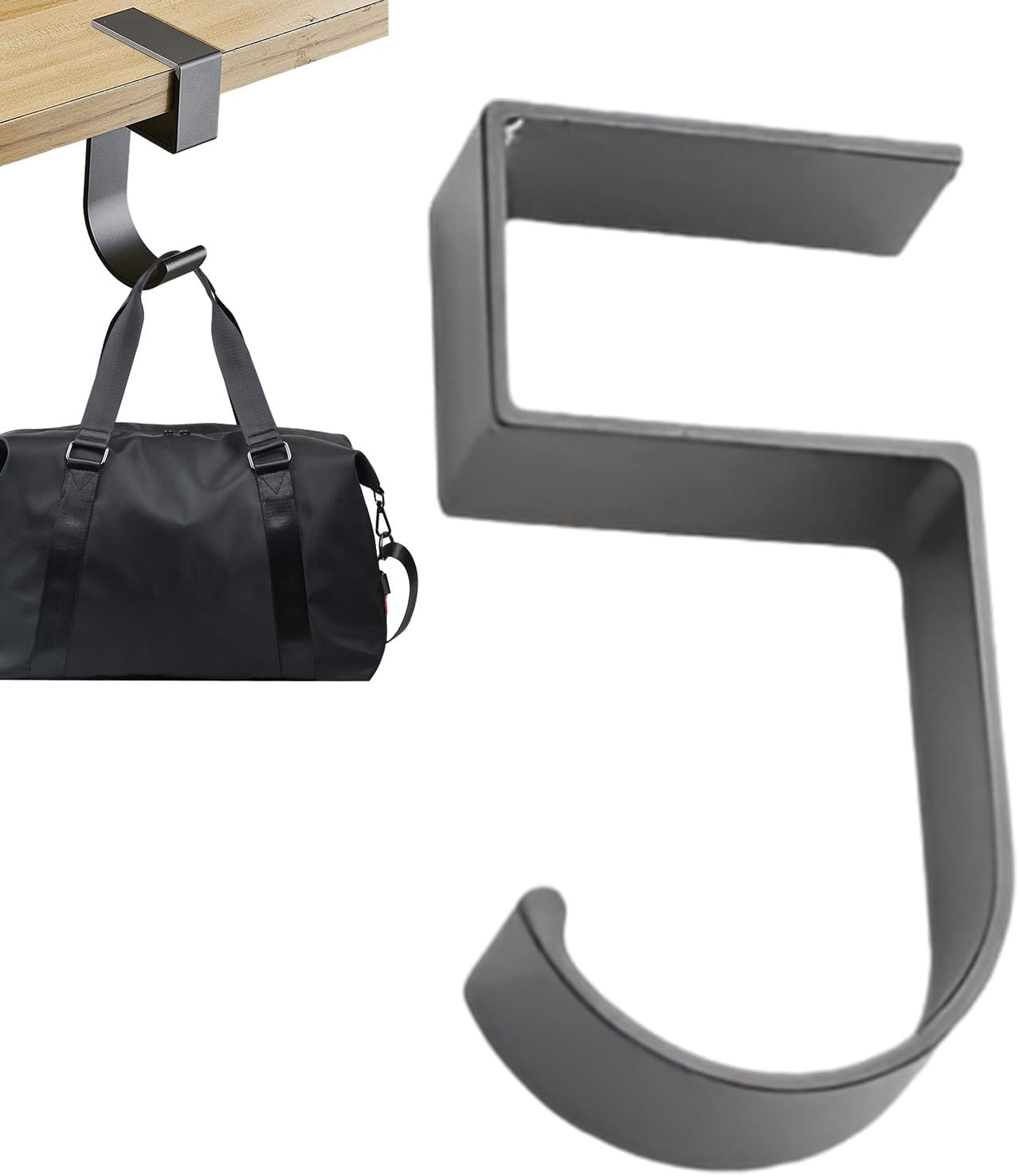 Headphone Desk Hanger | Practical Desk Bag Hanger,Multifunctional Movable Table Rack, Heavy Duty Organizer, Metal Storage Tool Space Saving for Clothes Coats
