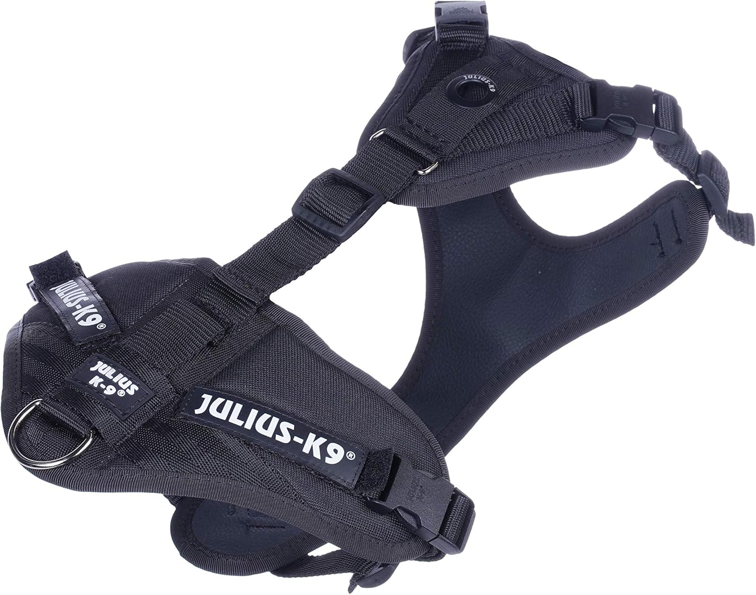 Julius-K9 Mantrailing Harness, Size: M, Uv Orange with Neon Edge, 0.3 Kg