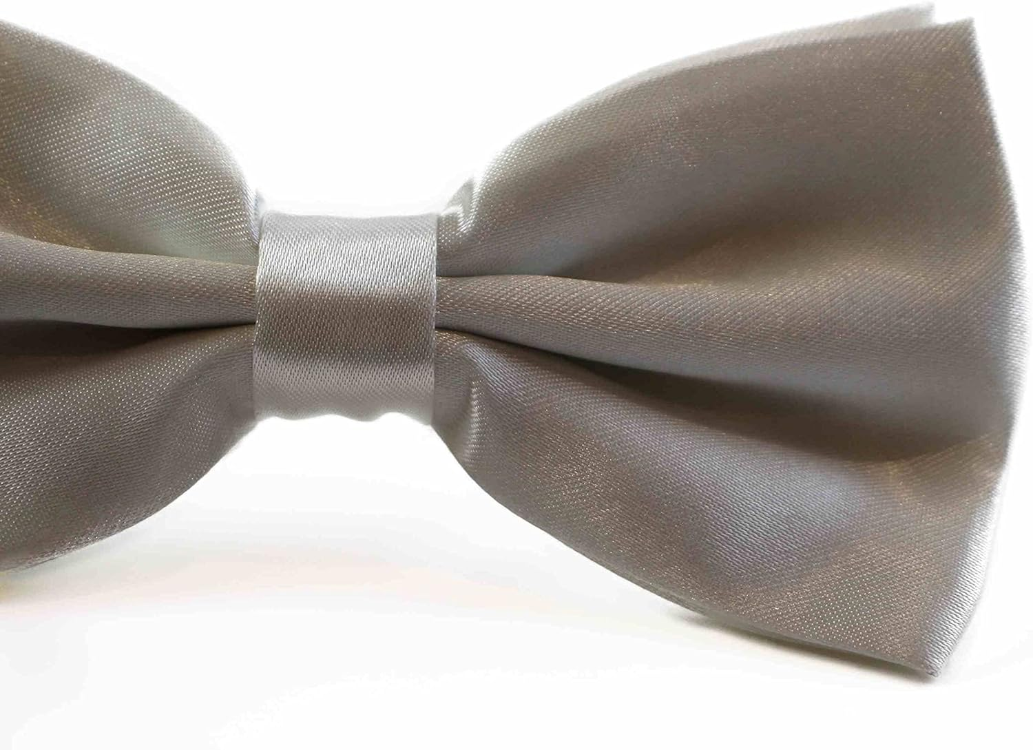 Mens Ivory Solid Plain Colour Bow Tie image number 2