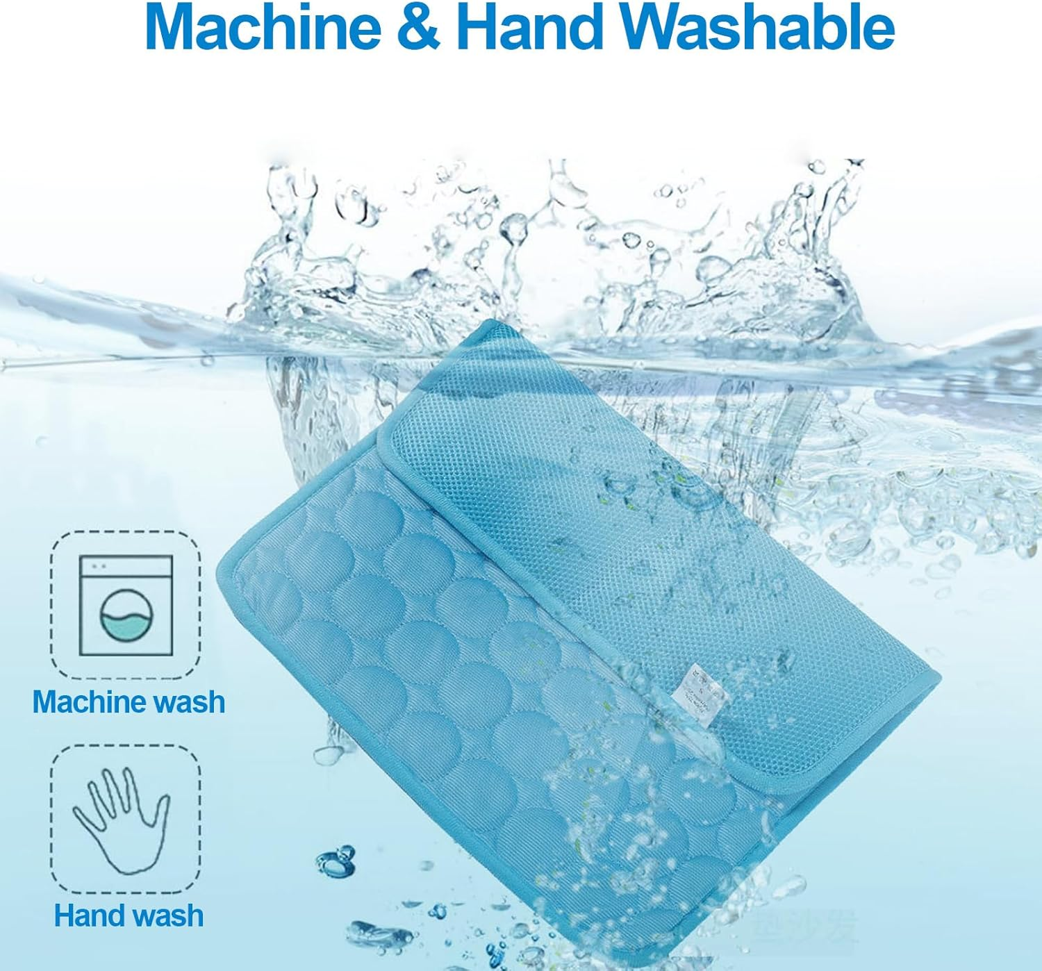 Proxima Direct Pet Cooling Mat, Summer Bed Mats for Middle Small Dogs and Cats, 70&times;55 Portable Foldable Washable Sleeping Pad Cover for Sofa Kennels Crates Home Car Seat Travel Camping Indoor Outdoor image number 1