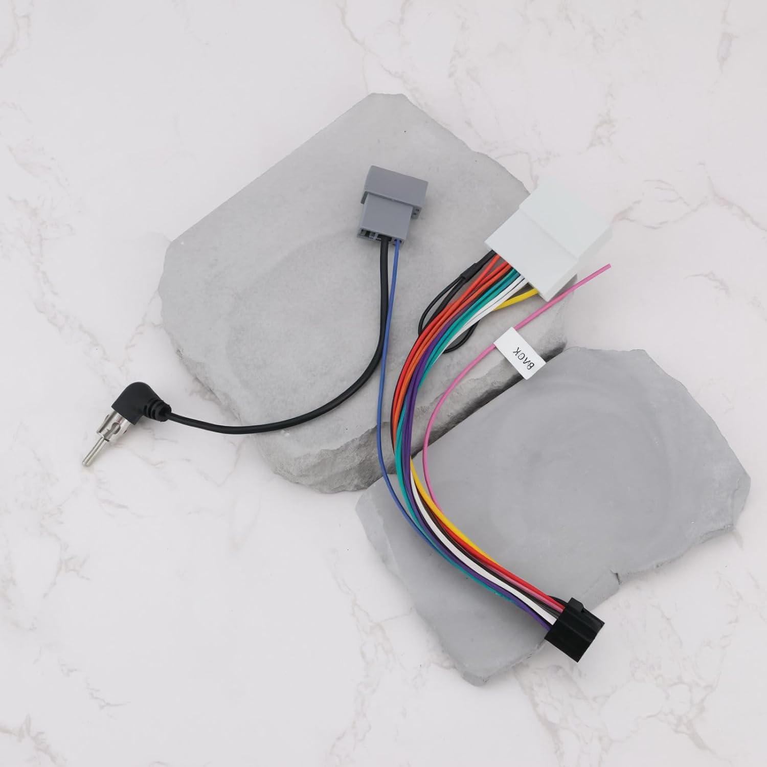 YINETTECH 1Pc 20-Pin Android Car Radio Wire Harness Adapter 16-Pin ISO Stereo Cable with Antenna Plug Compatible with Nissan Sunny 2012-2016 Compatible with Nissan Sylphy 2012-2016 image number 6