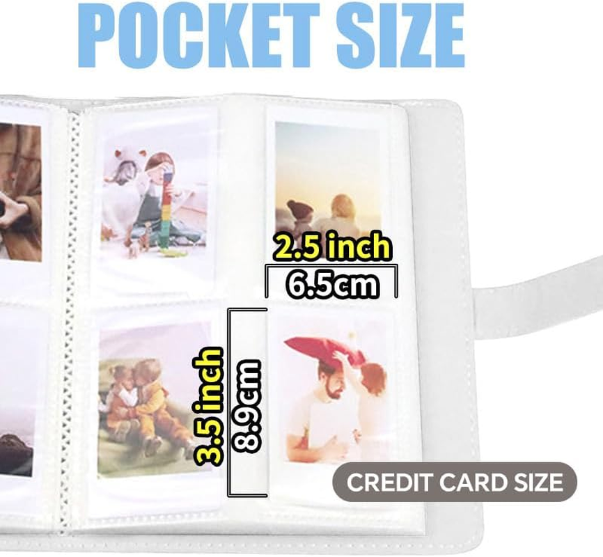 LIFEBEA 256 Pockets Photo Album for Fujifilm Instax Mini 11 12 9 40 Evo Liplay 8 7+ Instant Camera, Photo Album for Polaroid Kodak HP Zink 2X3" Photo (Purple) image number 1