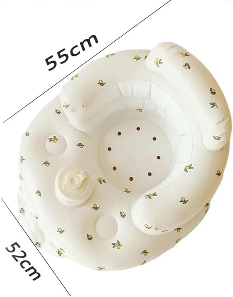 Inflatable Chair, Back Support Sofa, Feeding Shower Chair with Spine and Waist Protection for Easy Feeding, Seat for Bathroom, Outdoors and Travel image number 5