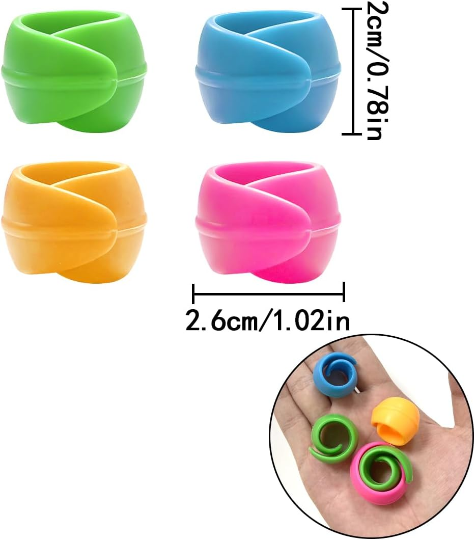 WELANE Spools Savers, 20PCS Sewing Machine Thread Spool Huggers for Prevent Thread Tails from Unwinding (4 Colors) image number 4