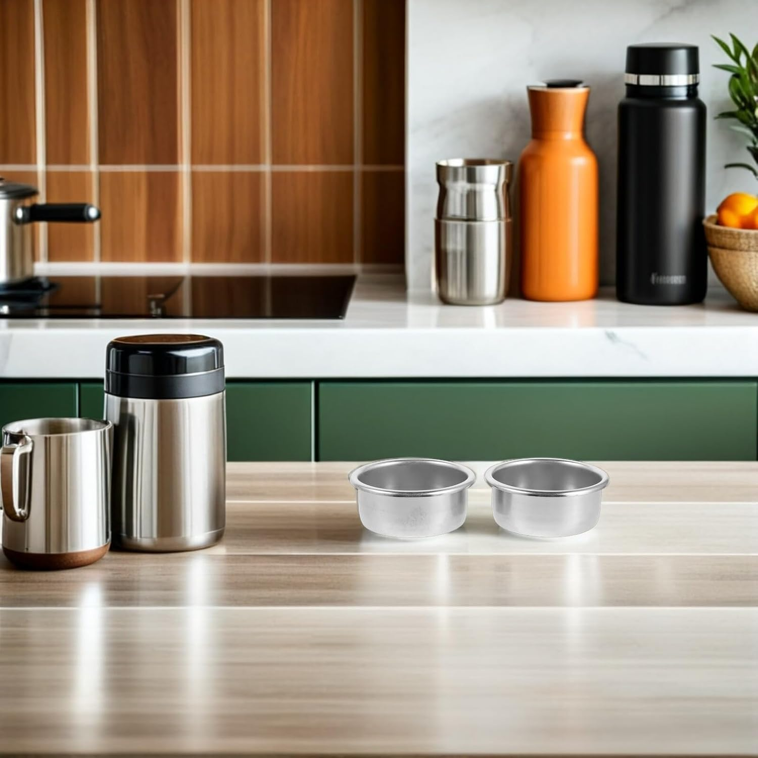 MAGICLULU 2Pcs Stainless Steel Espresso Filter Basket Mesh Screen for Coffee Machine Portafilter Replacement Strainer for Bar Tea Maker image number 5