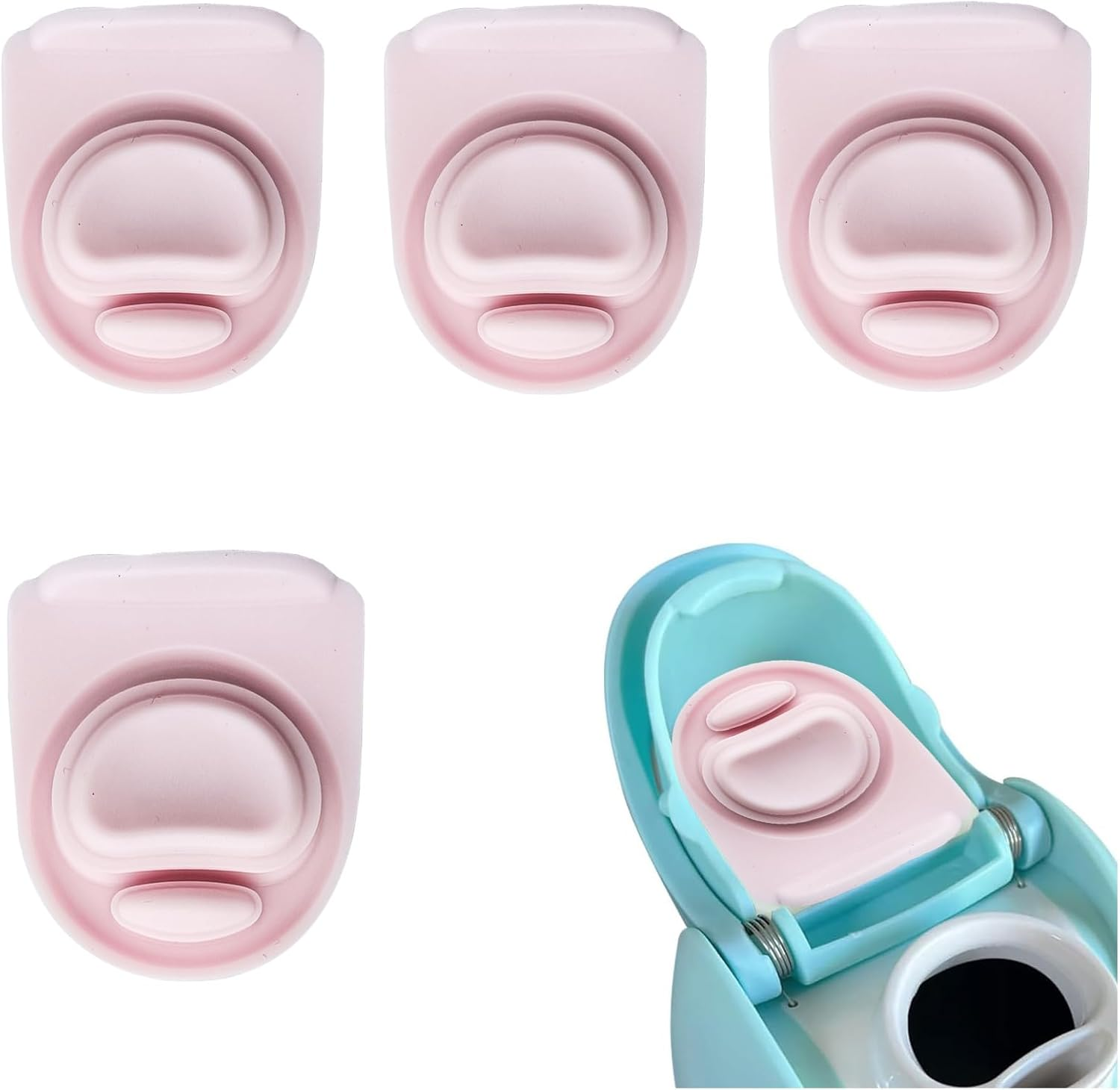 4 Pcs Replacement Stopper Compatible with Owala Freesip,Water Bottle Top Lid Parts for Owala 19/24/32/40 Oz Bpa-Free Seal Bottle Cap Mouth Stopper Gasket Silicone Plug Accessories image number 3