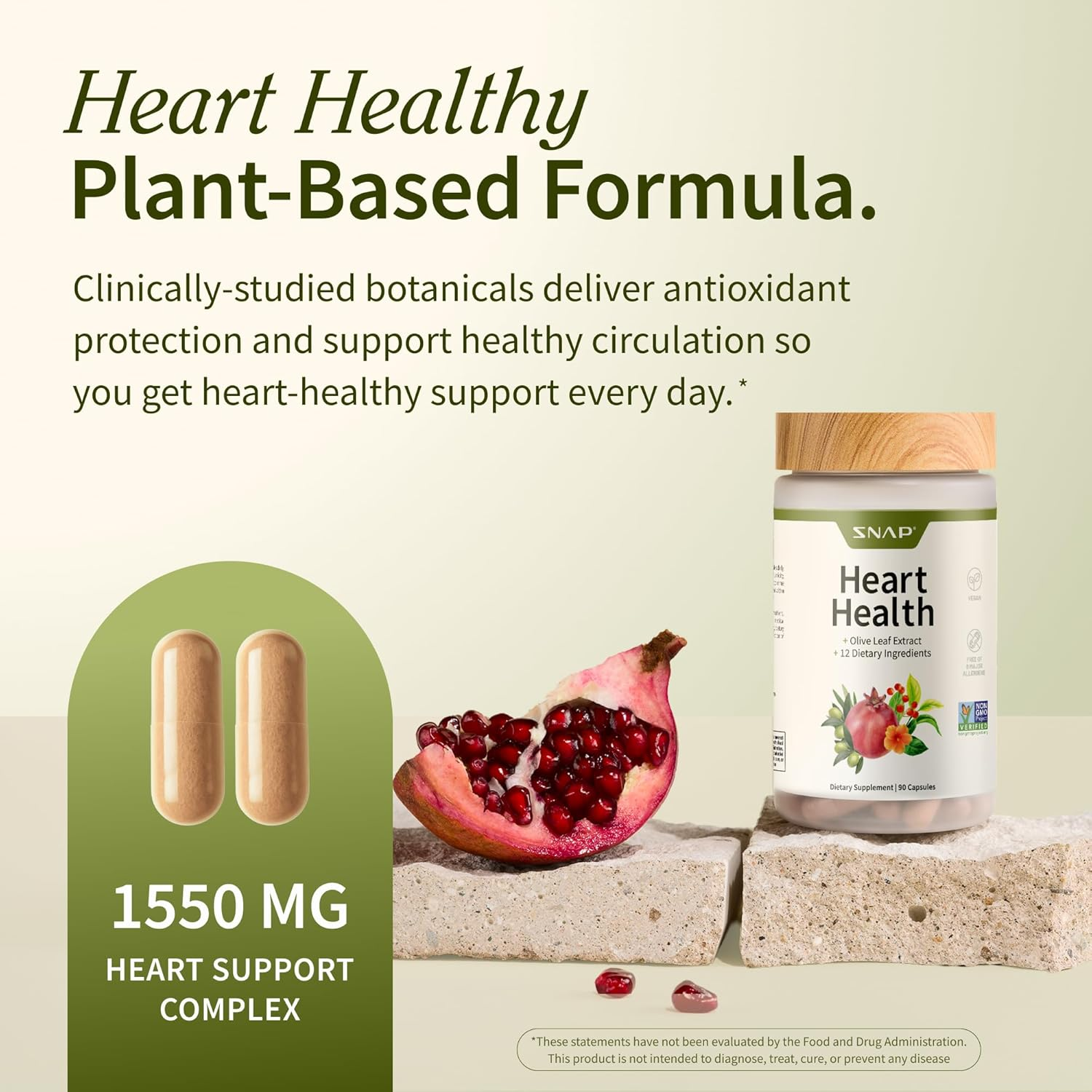 SNAP Supplements Heart Health - 90 Capsules