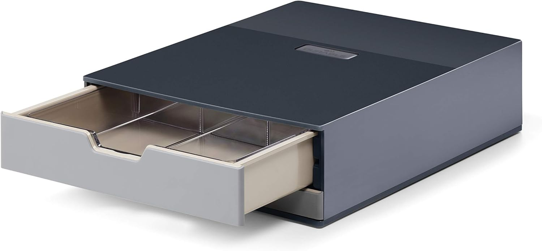 Durable Coffee Point Storage Box | 2 Drawer Set with Draw Insert | Ideal for Coffee Pod Capsuals and Tea Bags | Charcoal/Anthracite Grey