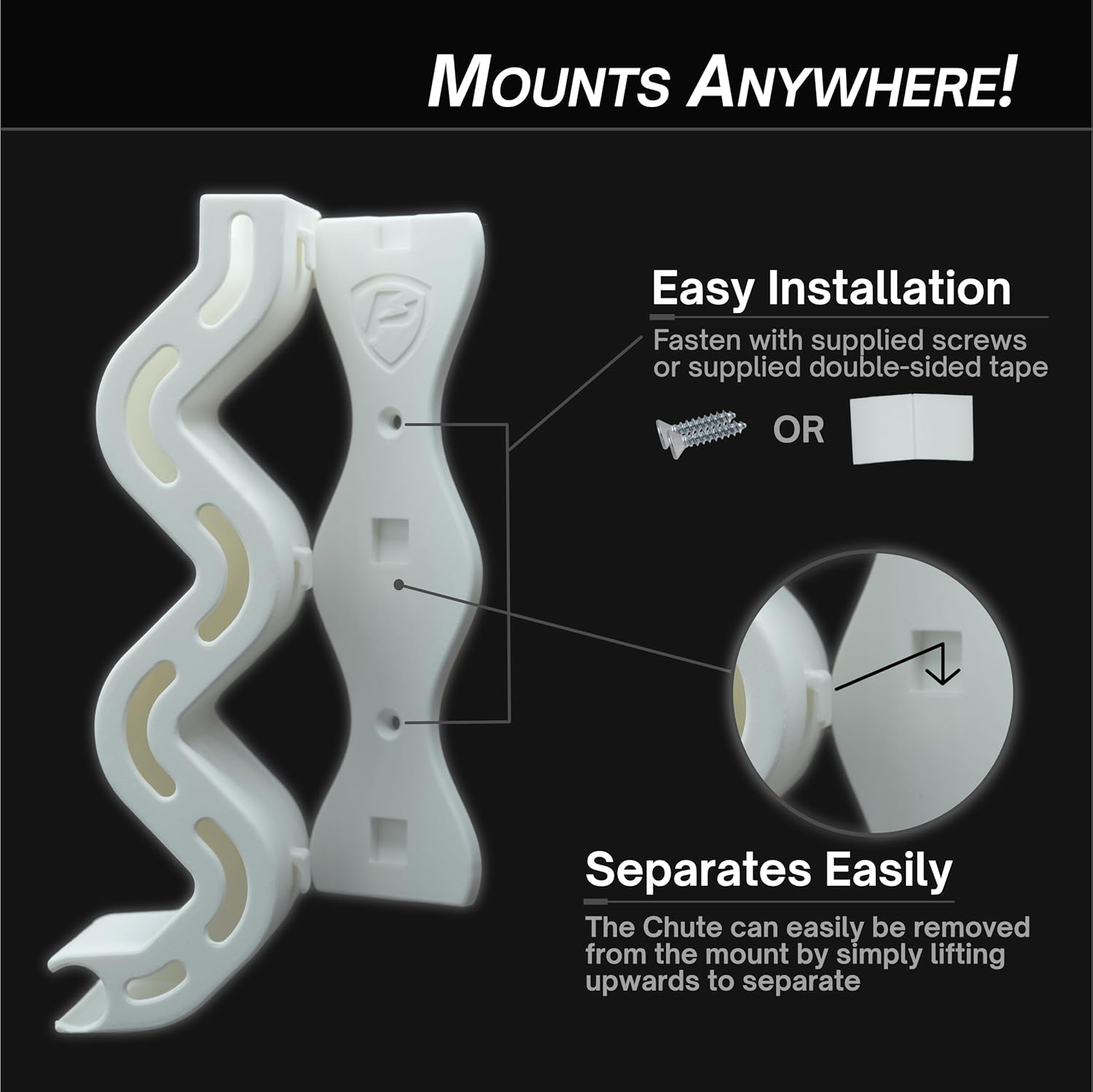 Protect Your Power - AA & AAA Battery Chute Combo, Wall Mount Battery Organizer/Battery Dispenser - Blue (Combo Pack) image number 4