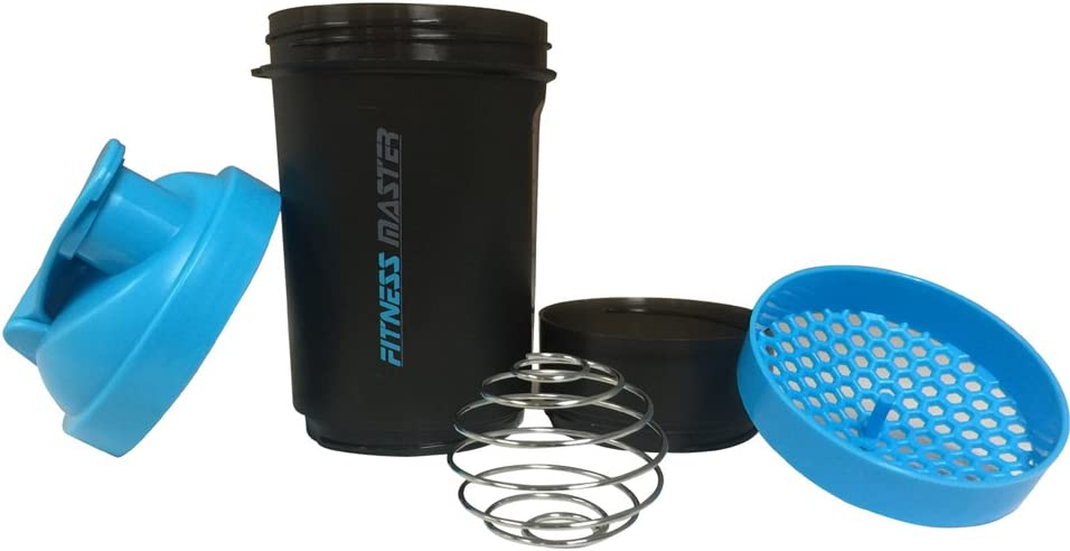 1X 3In1 Gym Protein Supplement Drink Blender Mixer Shaker Shake Ball Bottle Cup image number 3